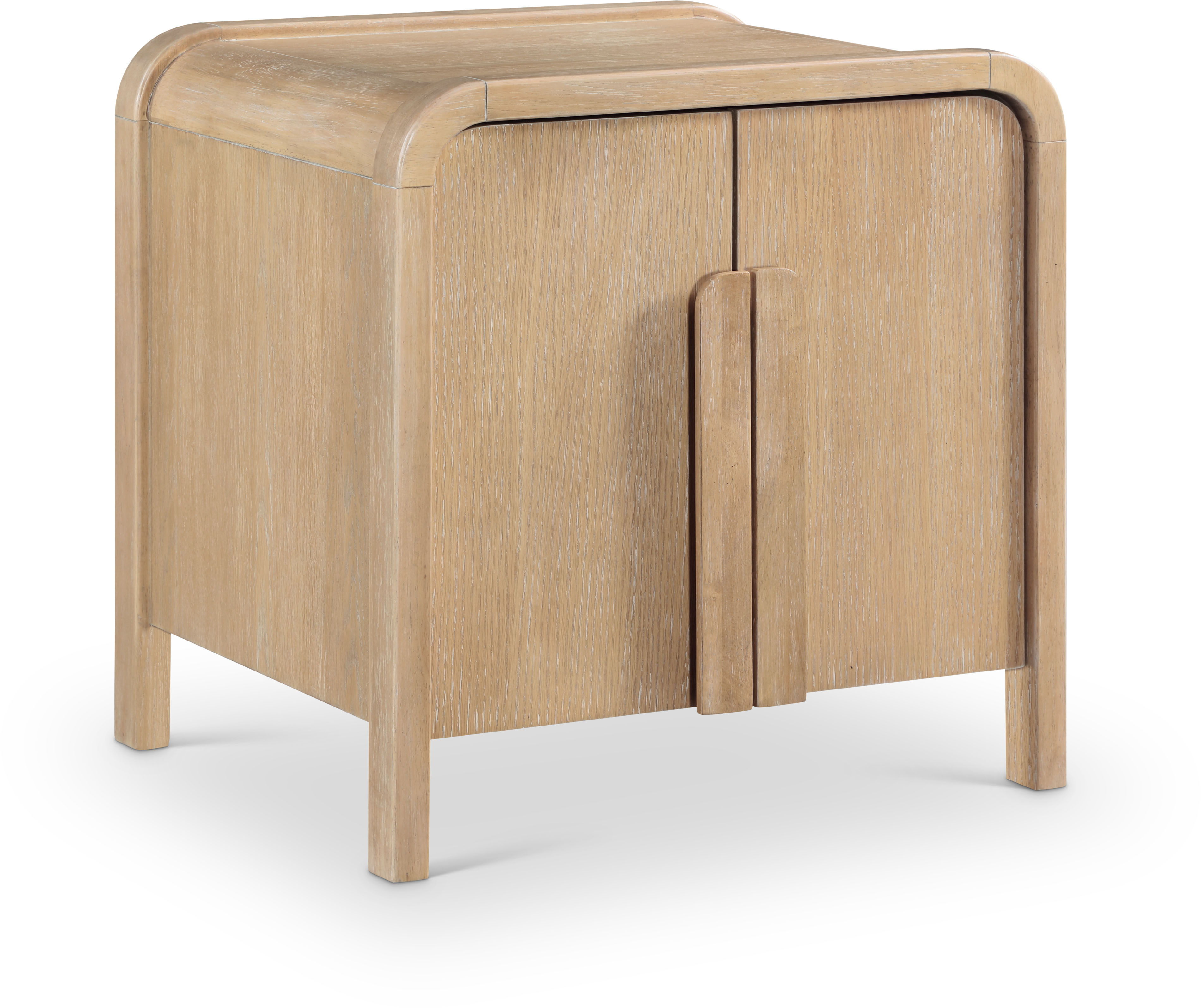 Harmony - Oak Veneer And Solid Wood Night Stand - Natural