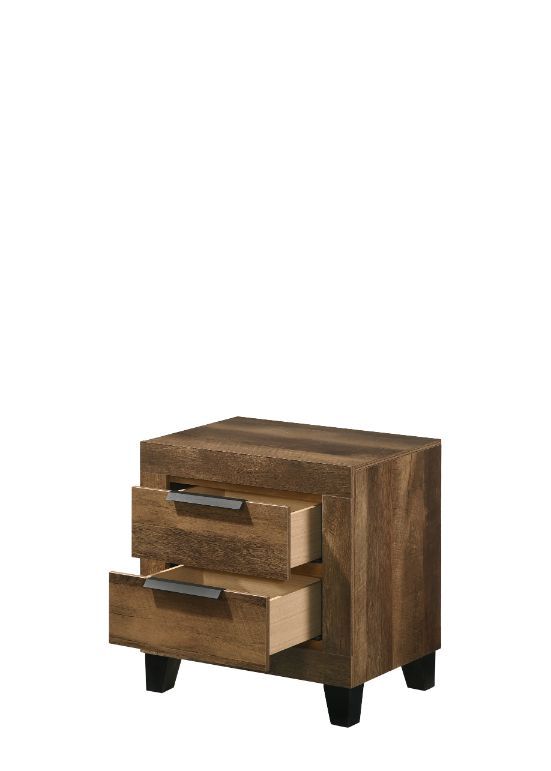 Morales - Nightstand - Rustic Oak, light brown, view 2