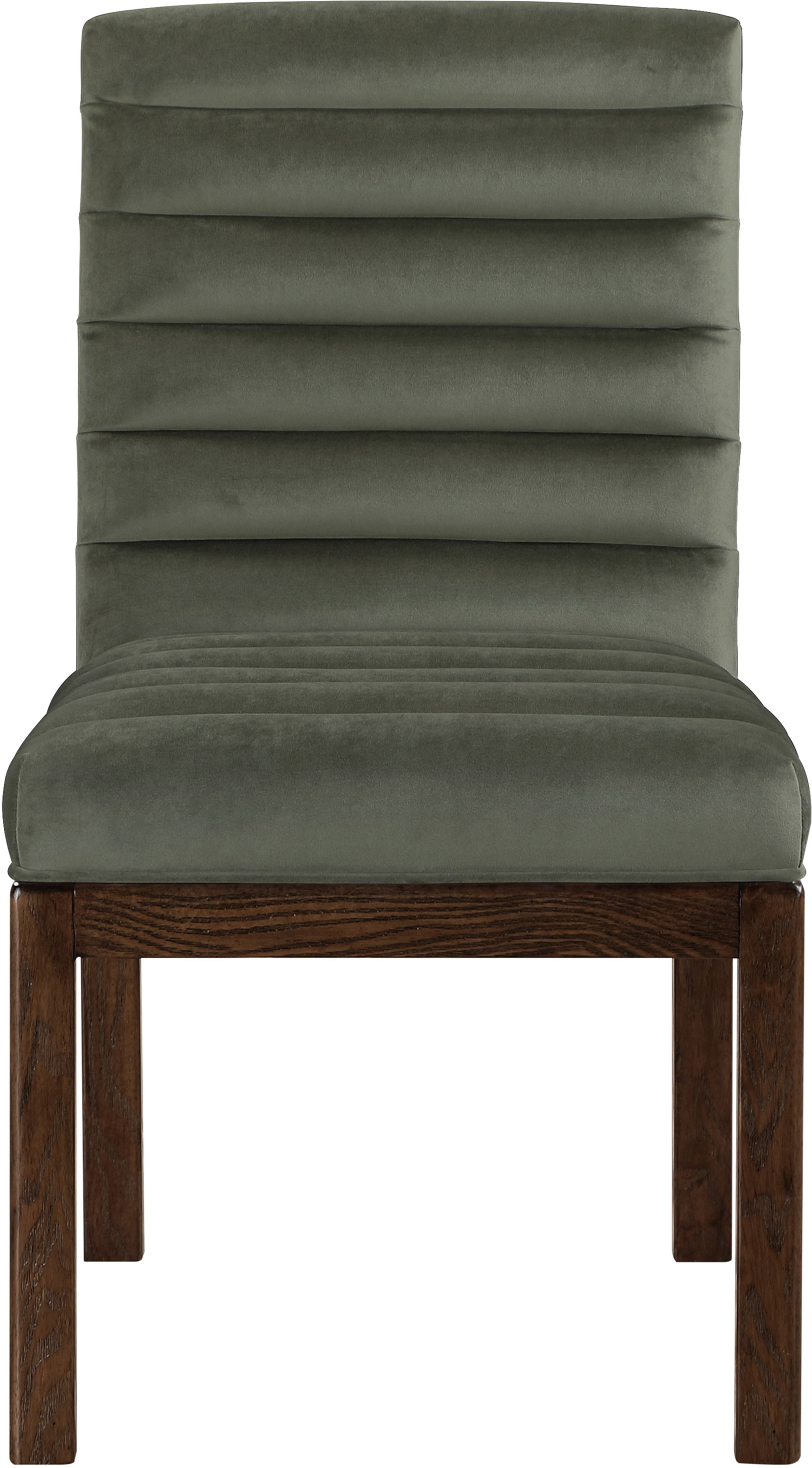 Evelyn - Dining Chair With Brown Legs - Green