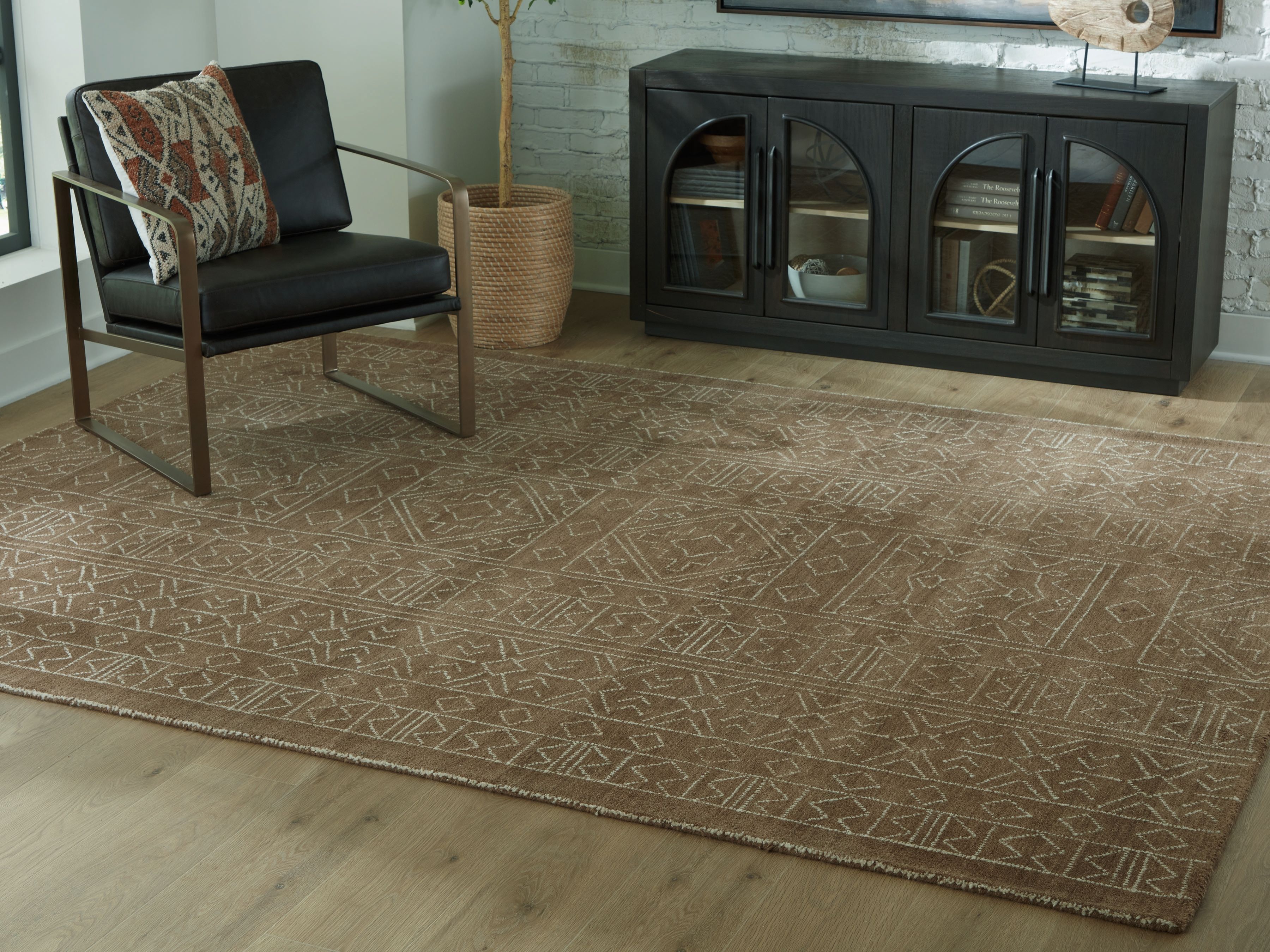 Ashley Furniture Merrittman - 8' x 10' Rug - Brown / Ivory - Image 2
