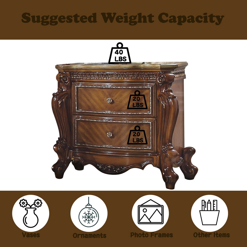 Picardy - Nightstand - Honey Oak, light brown, view 4
