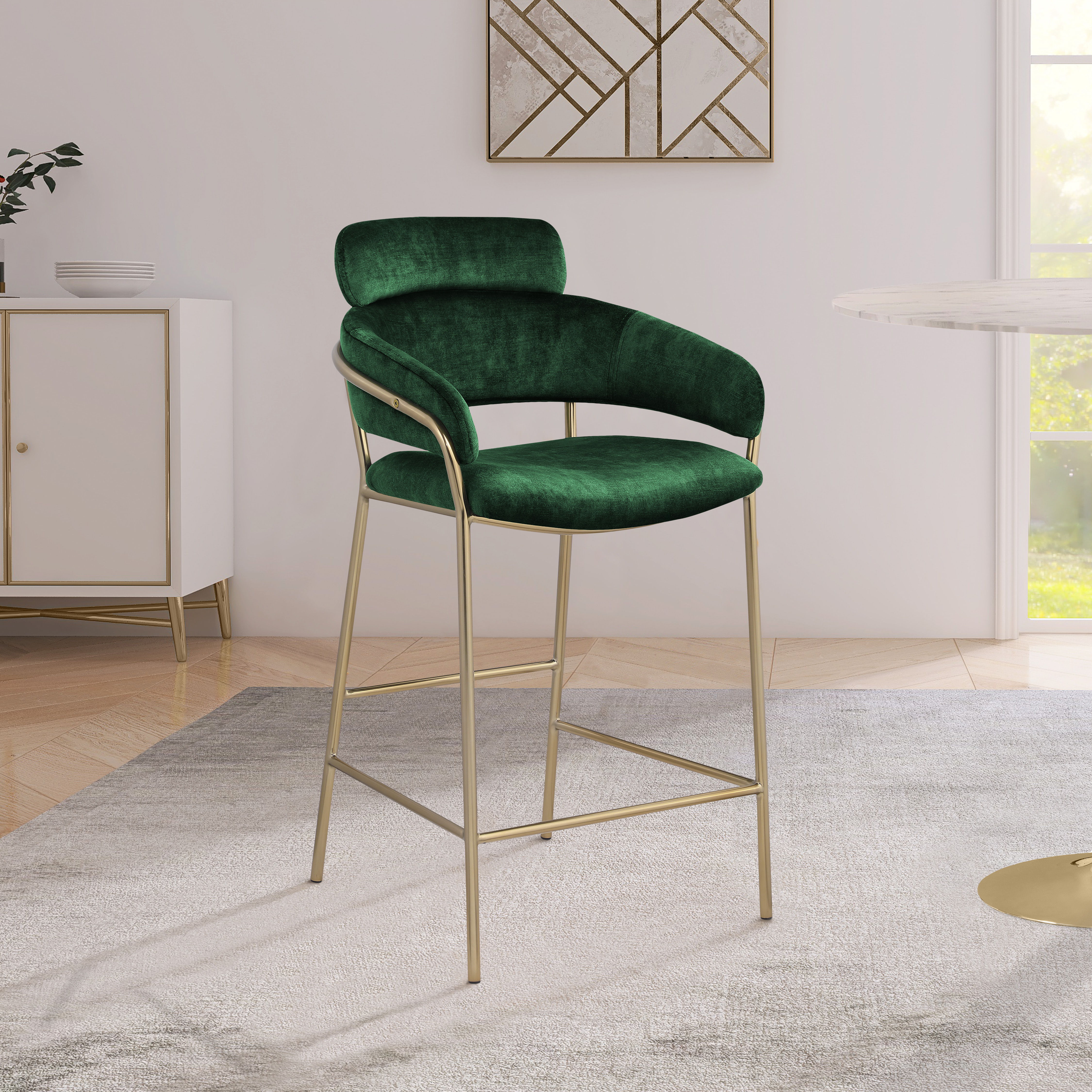 Yara - Counter Stool - Green