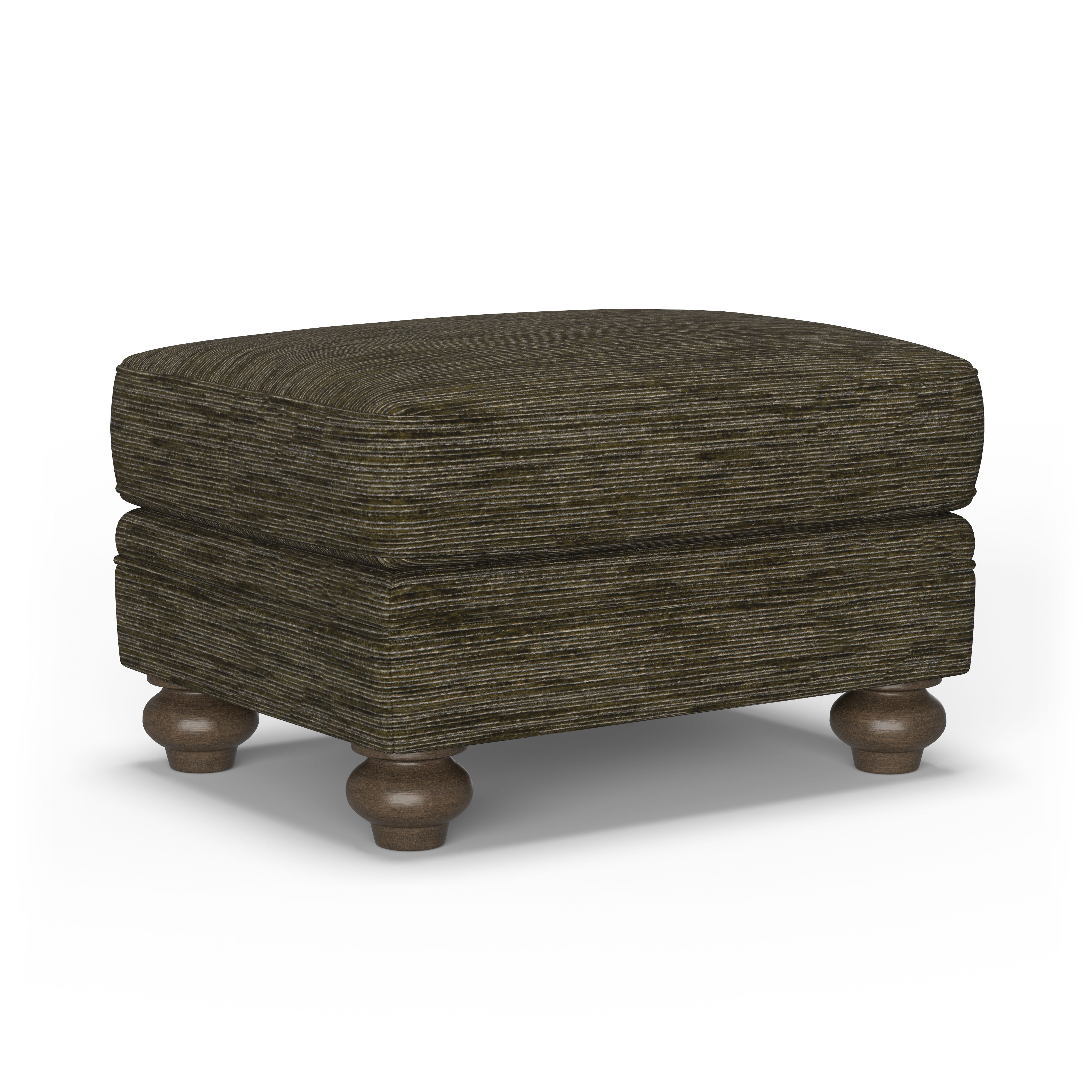 Winston - Fabric Ottoman, light gray, view 2