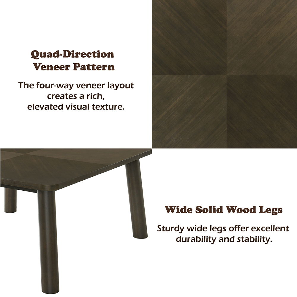 Mallin - Dining Table - Walnut, dark brown, view 5