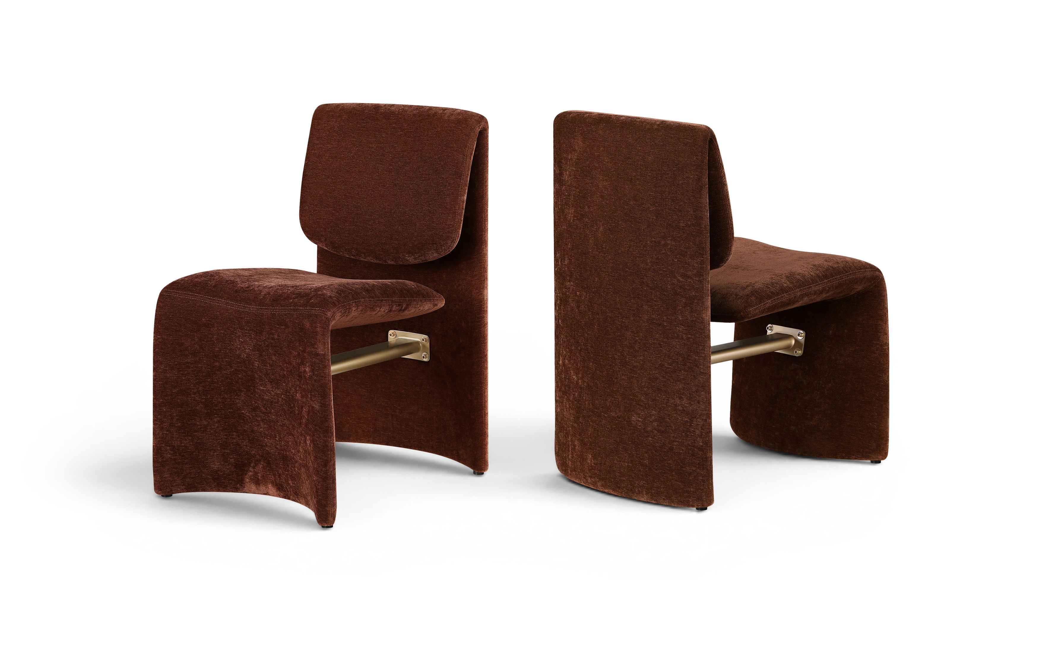 Slique - Performance Fabric Upholstered Dining Chair (Set of 2) - Burgundy