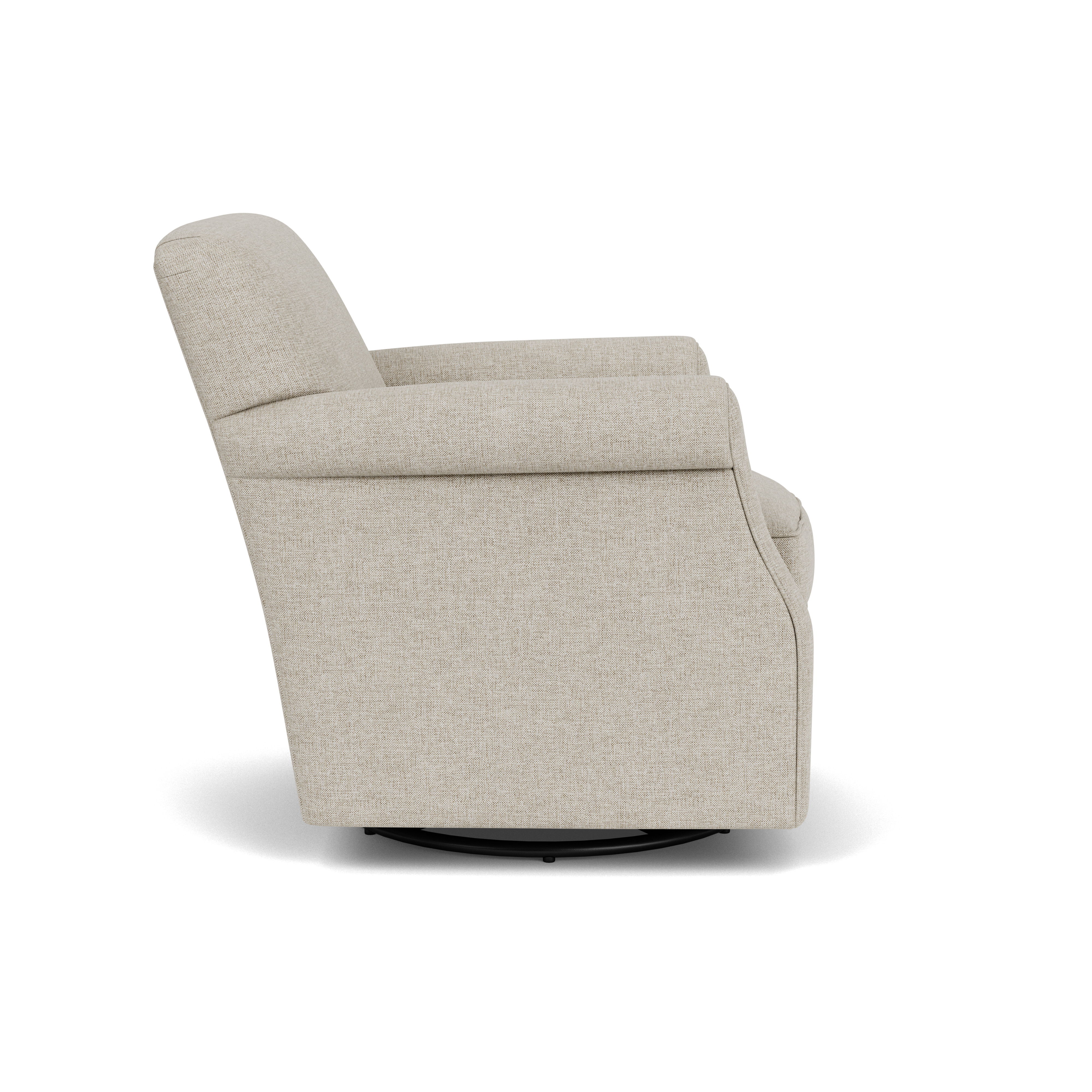 Mabel - Fabric Swivel Chair, white, view 7