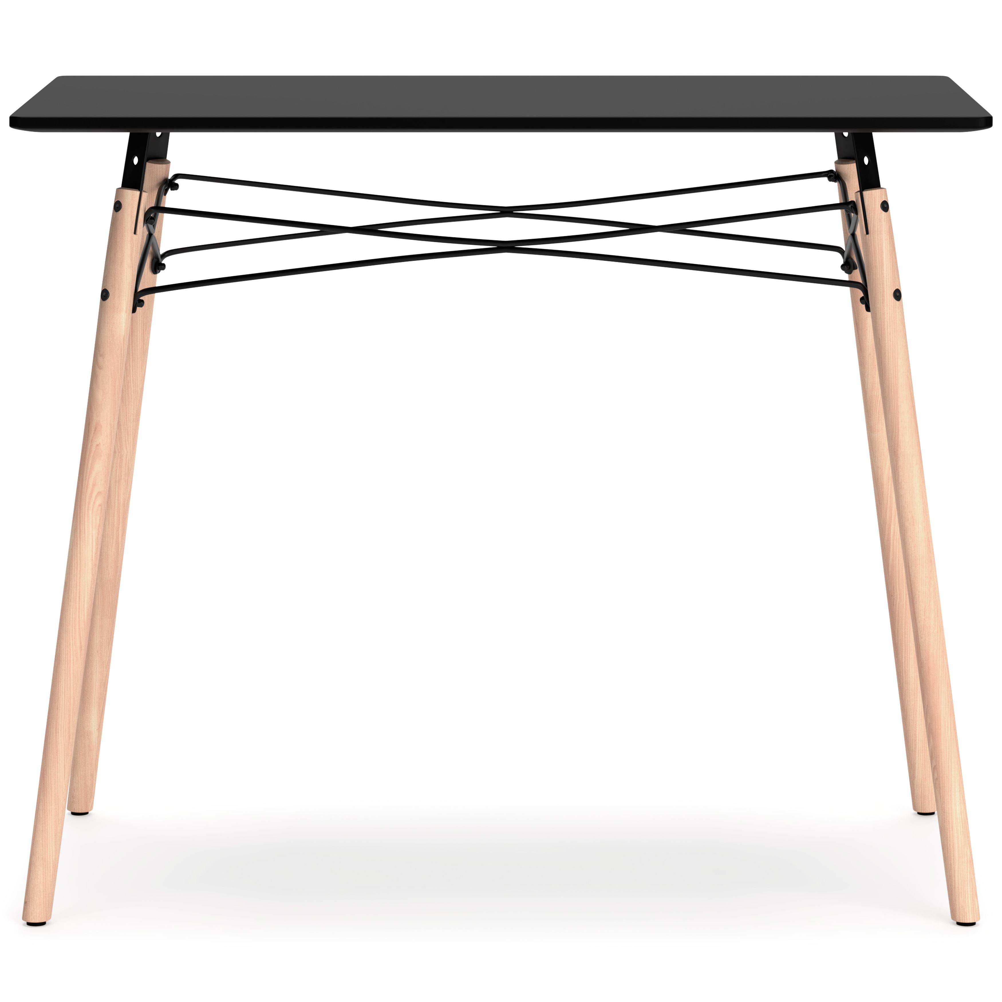 Ashley Furniture Jaspeni - Home Office Desk - Black / Natural - Image 6