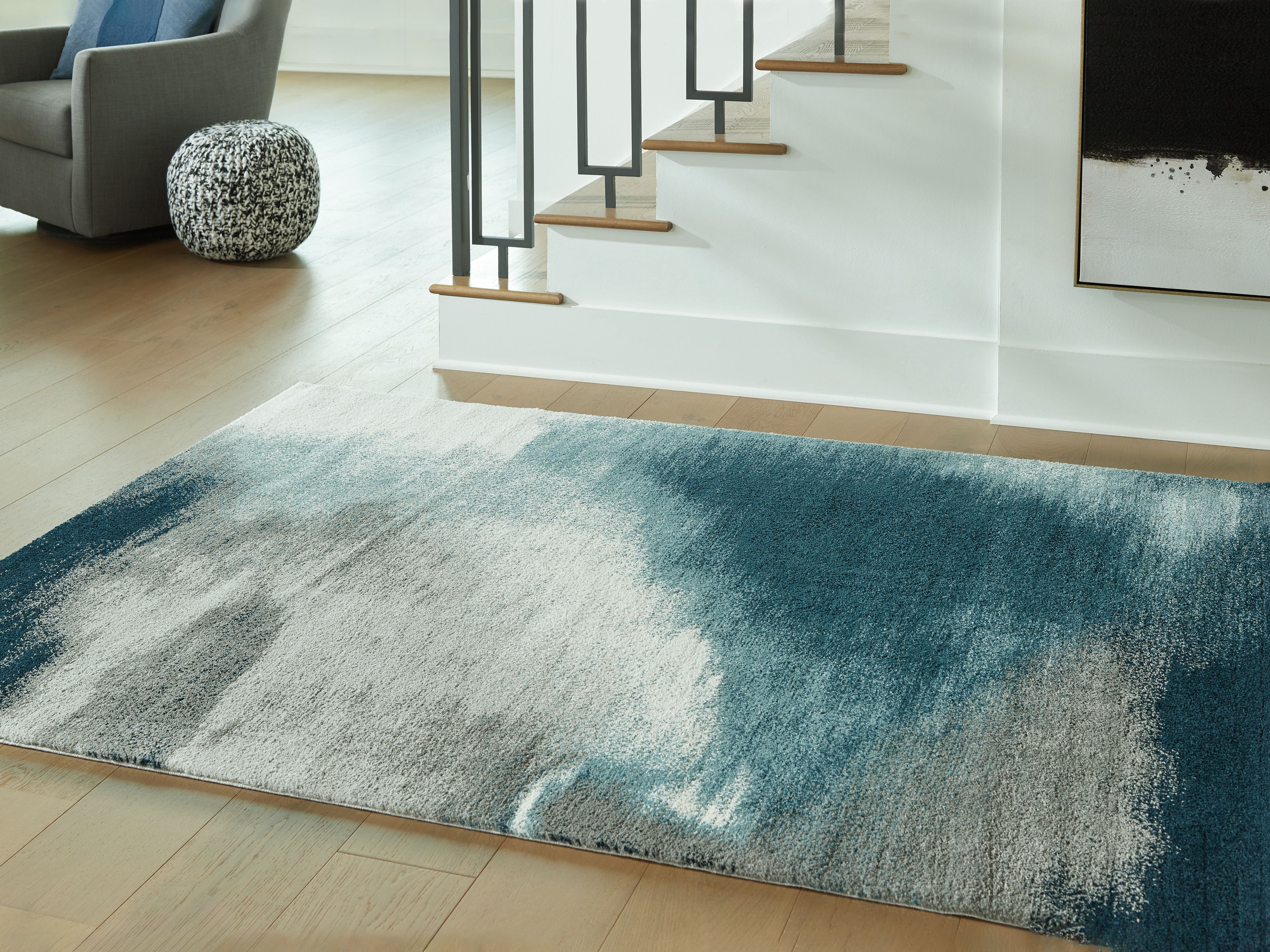 Brentward - 8' x 10' Rug - Blue / Gray / Ivory
