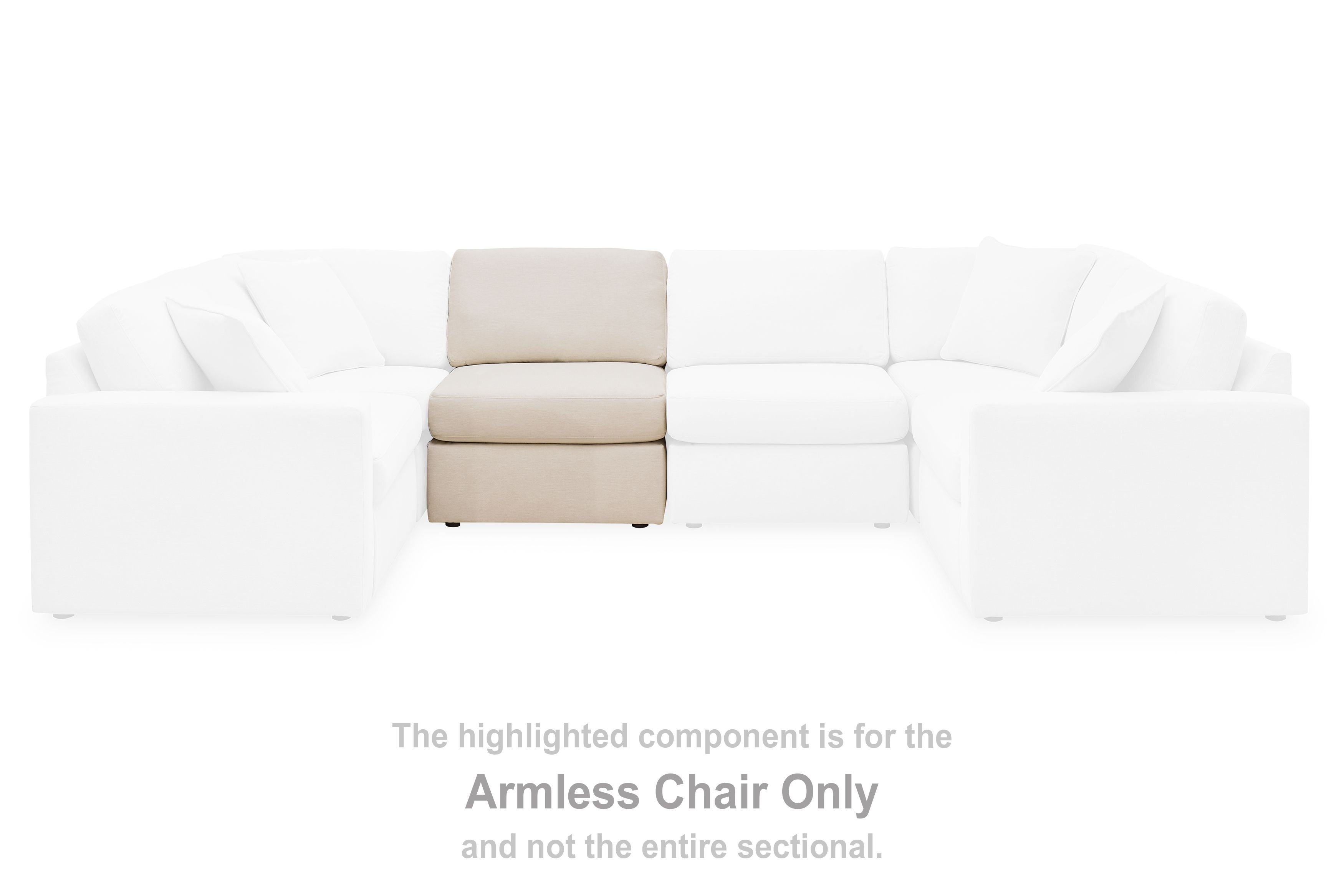 Modmax - Armless Chair - Oyster