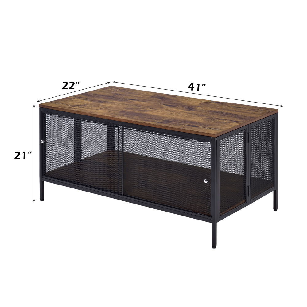 Winam - Coffee Table - Antique Oak & Black, light brown, view 7