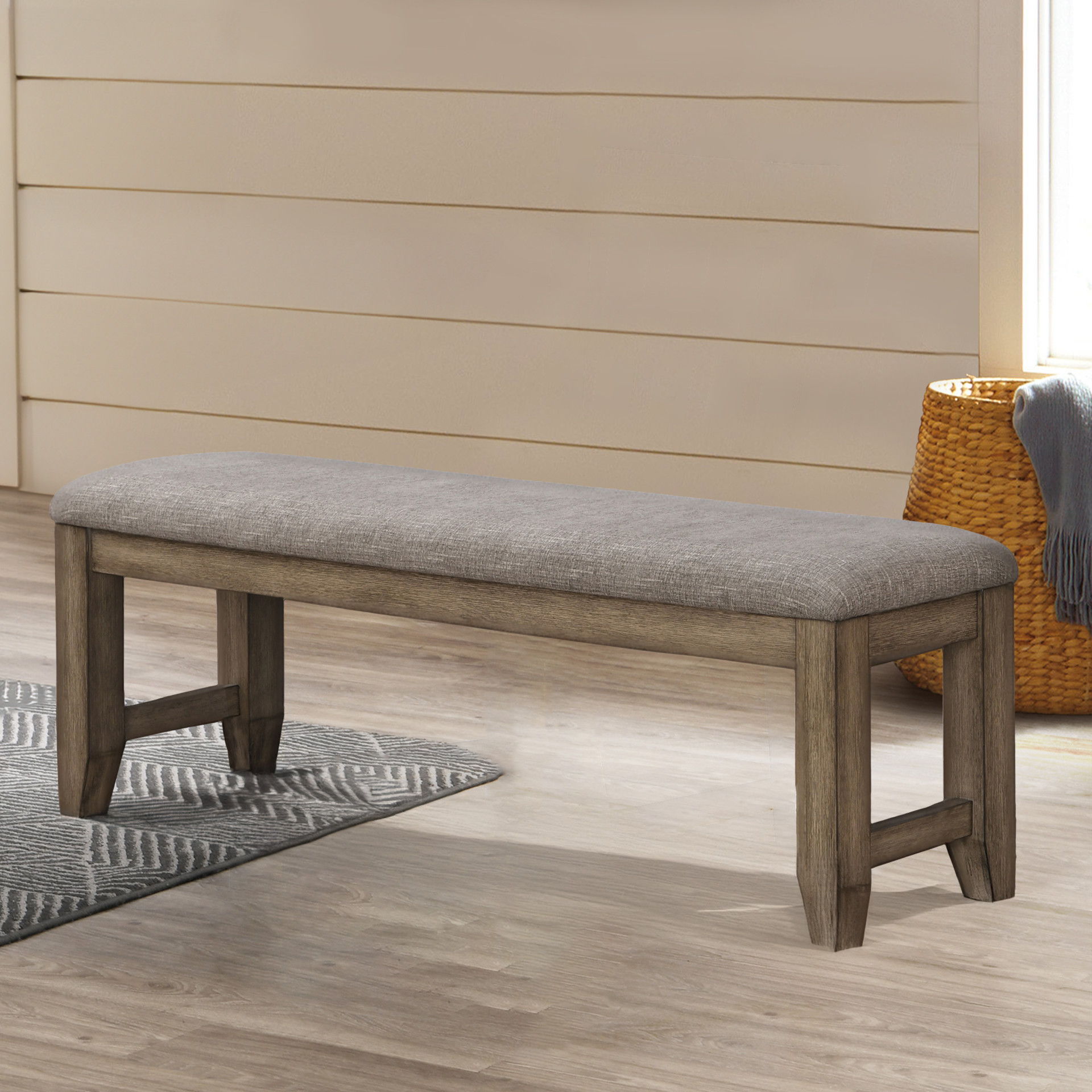 Harrisburg - Bench - Walnut, light brown