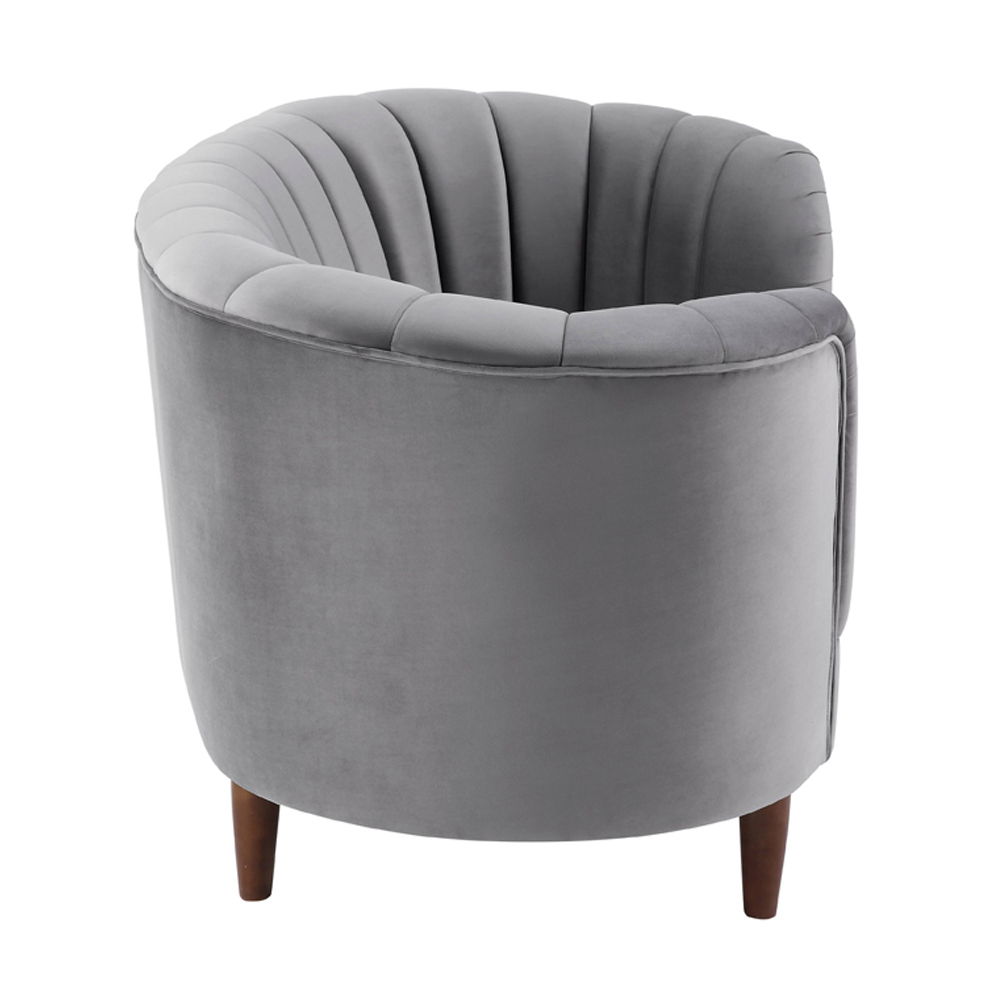 Millephri - Loveseat - Gray Velvet, gray, view 3