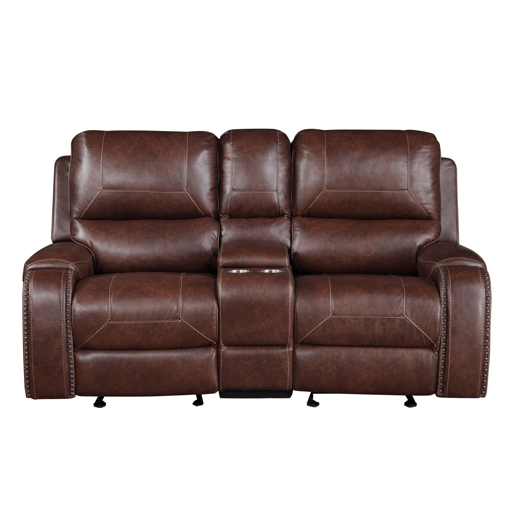 Keily - 2 Piece Reclining Living Room Set - Dark Brown