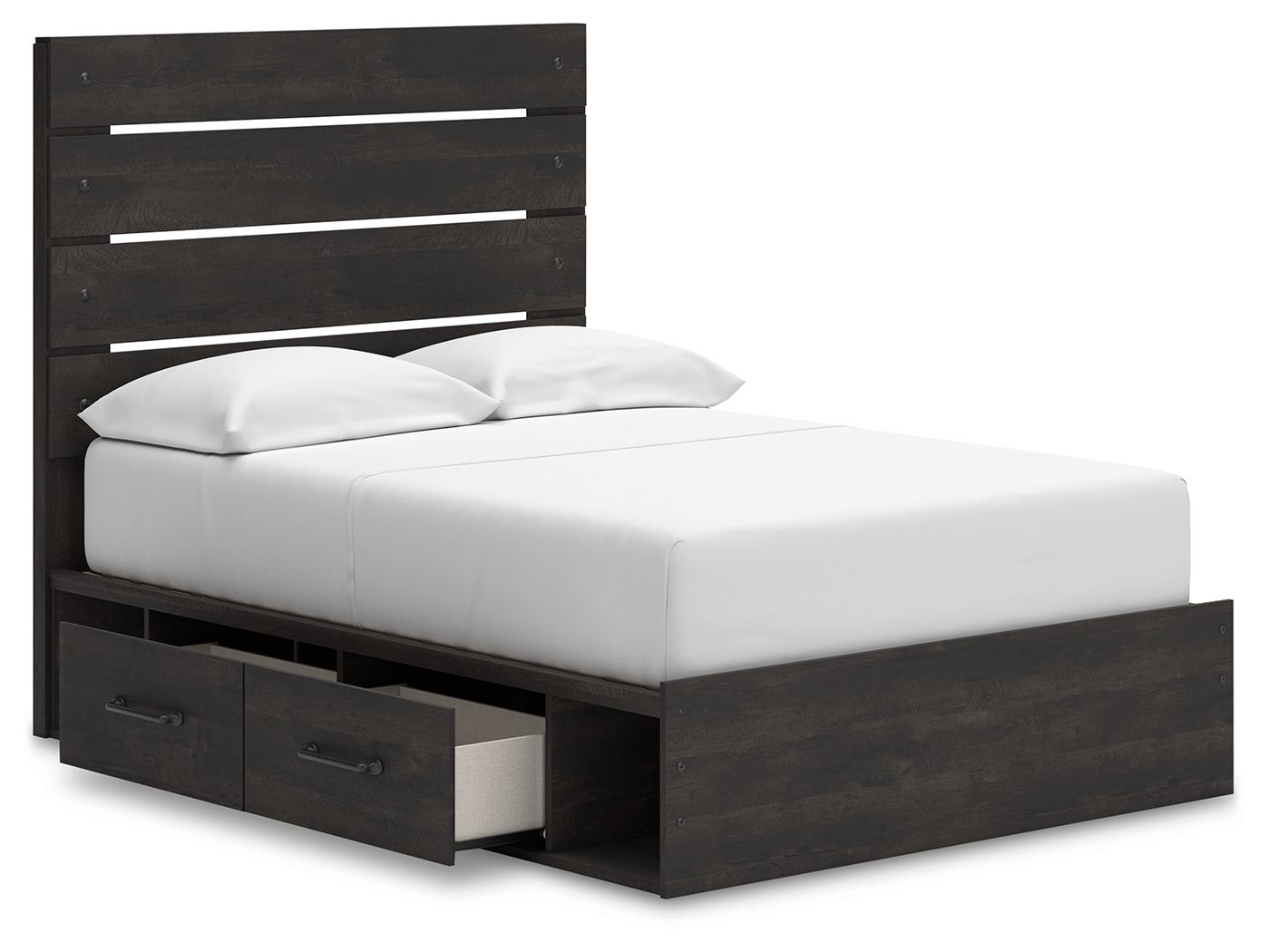 Ashley Furniture Hollivern - Full Panel Storage Bed - Dark Gray - Image 5