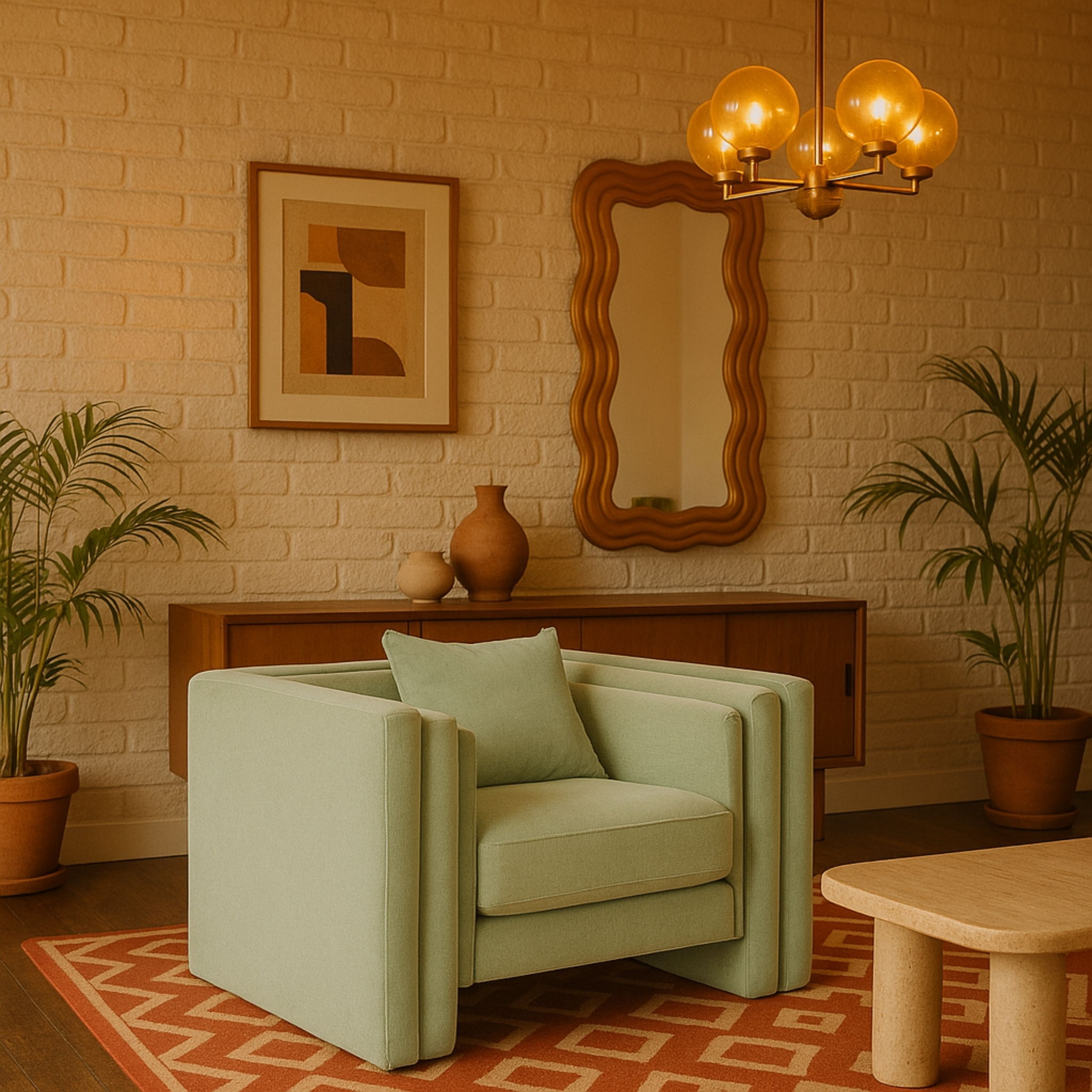 Everett - Chair - Mint