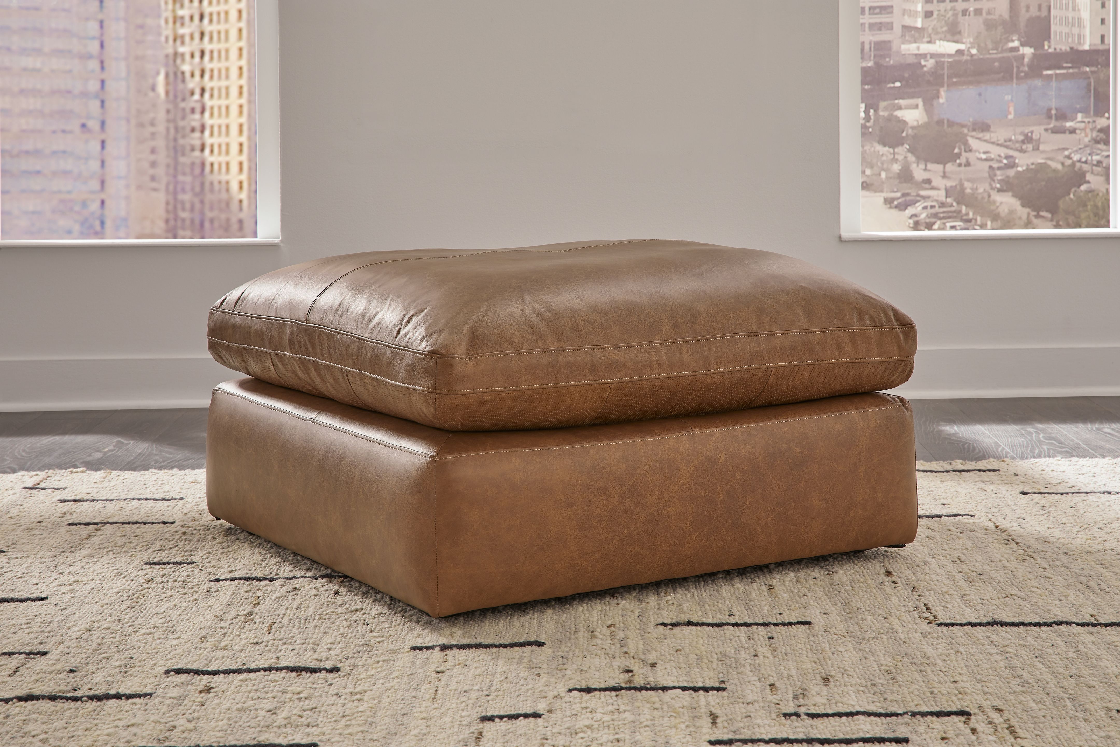 Ashley Furniture Emilia - Oversized Accent Ottoman - Caramel - Image 2