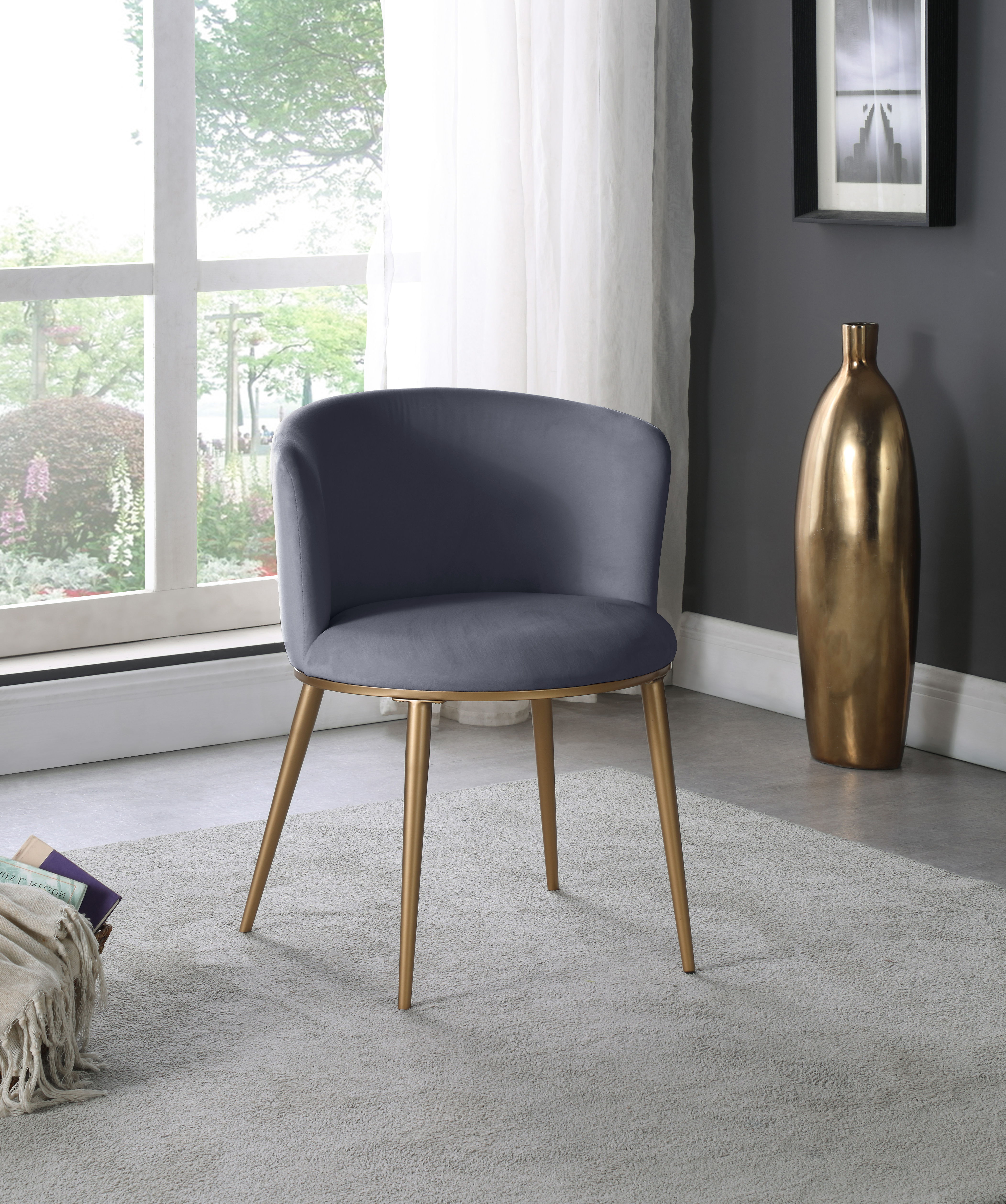 Skylar - Fabric Dining Chair (Set of 2) - Gray