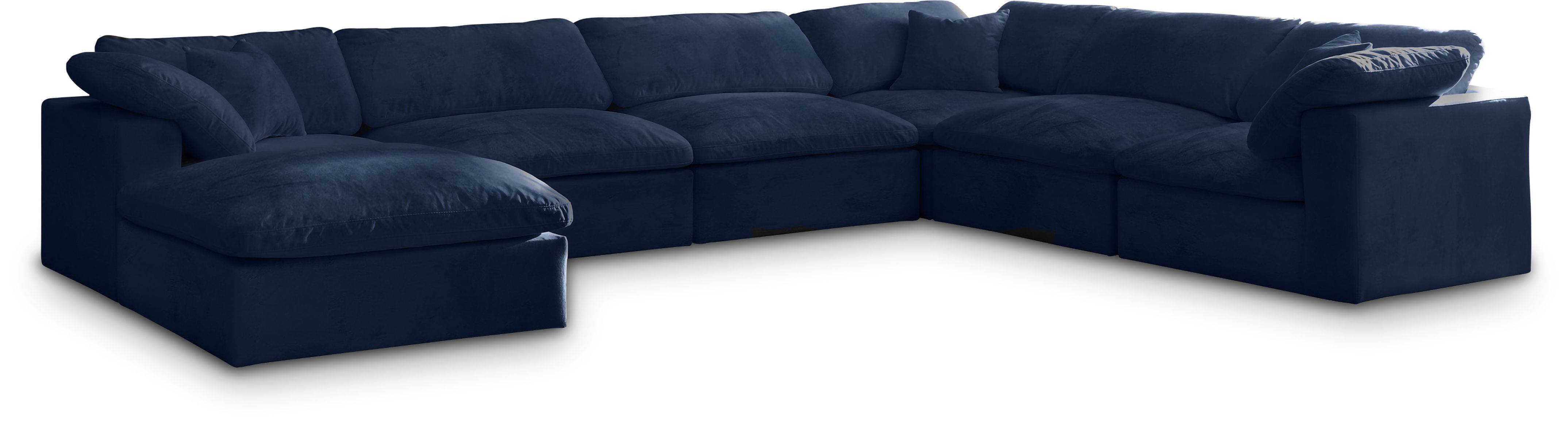 Cozy - 7 Piece Modular Sectional - Navy
