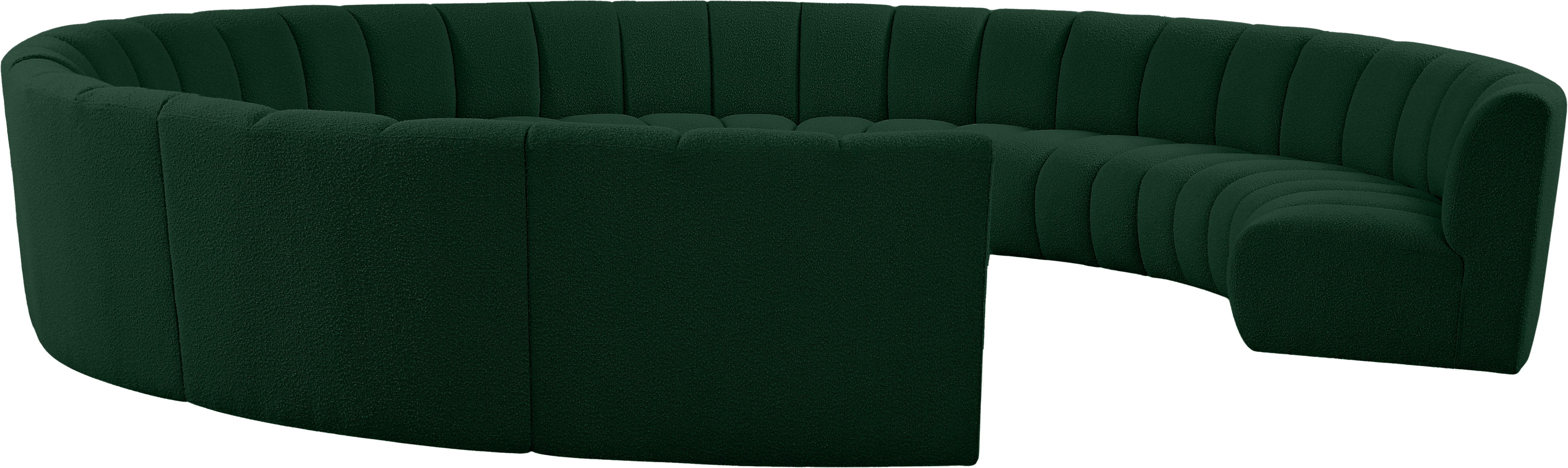 Infinity - 11 Piece Modular Sectional - Green