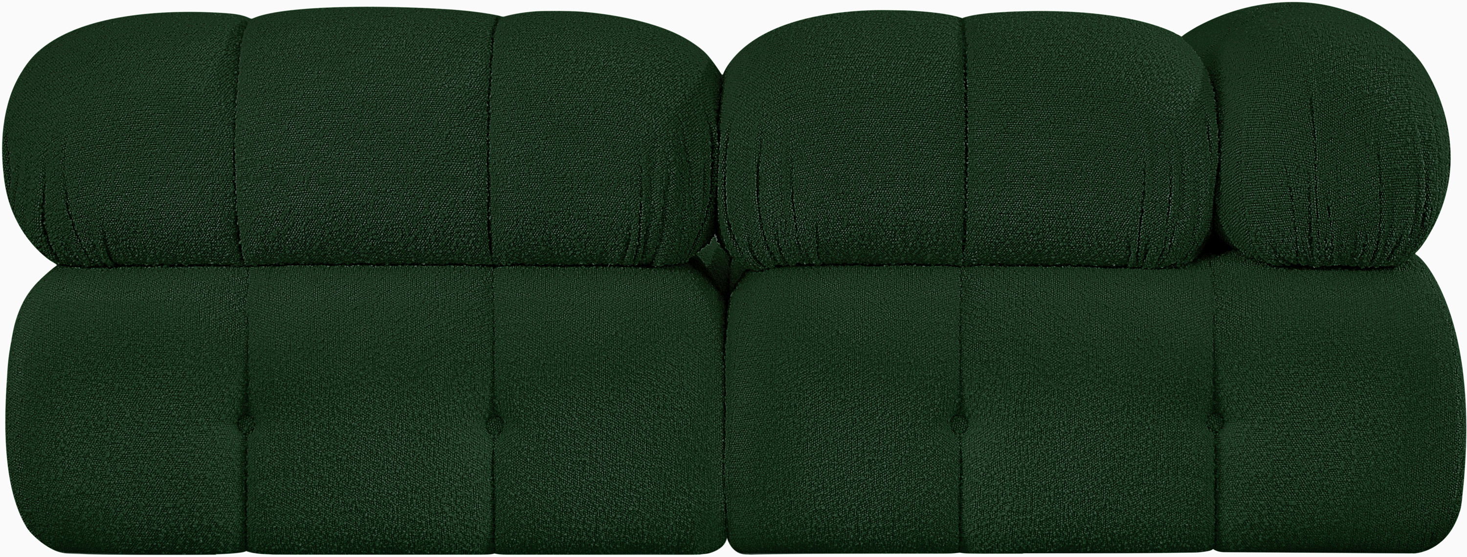 Ames - 2 Piece Modular Sofa - Dark Green
