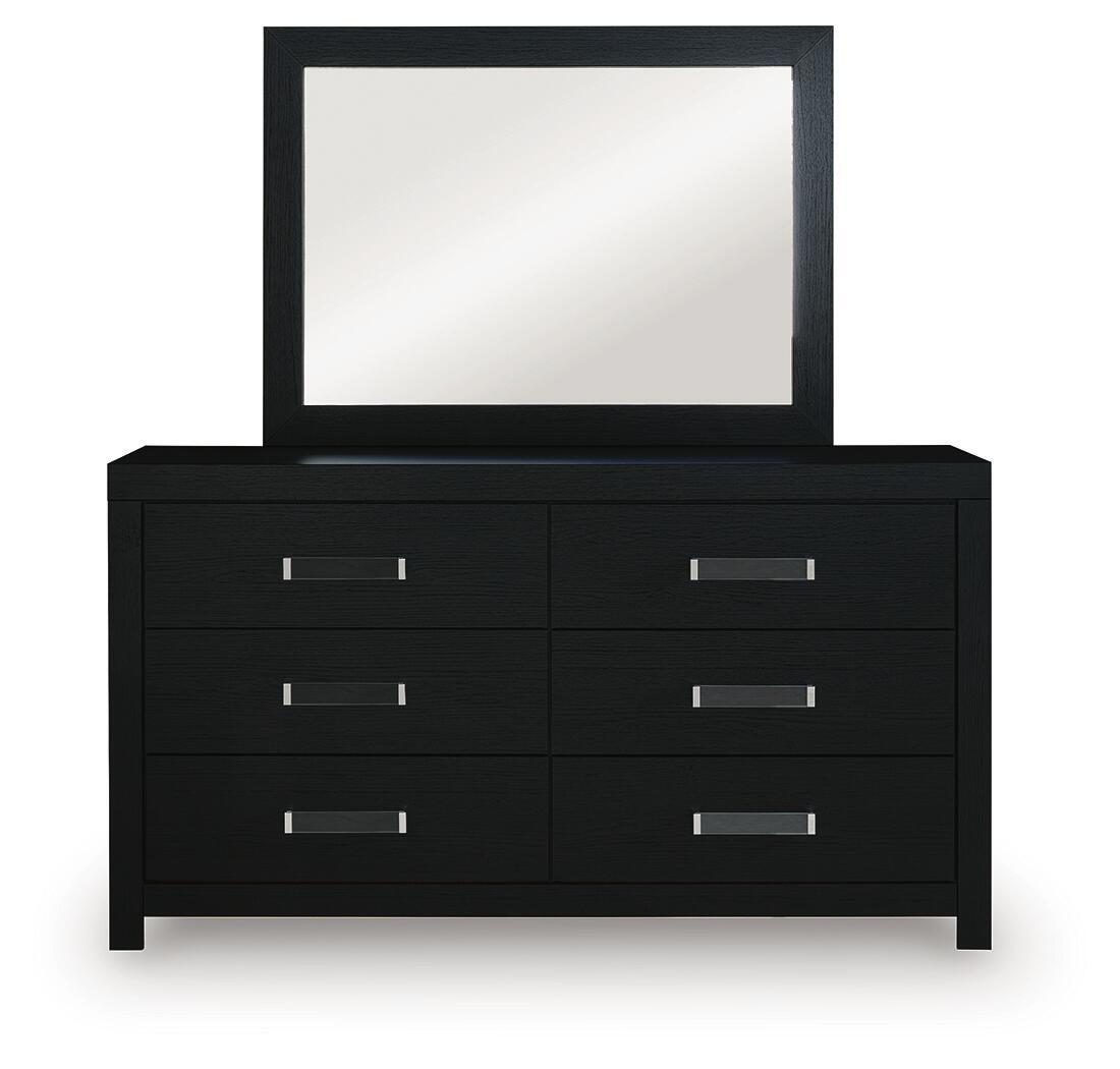Maeling - Dresser And Mirror - Black