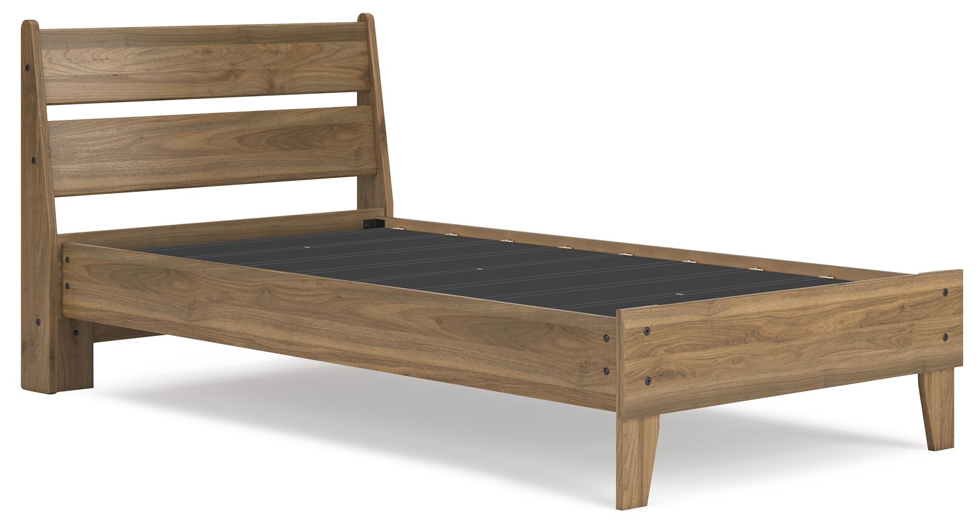 Deanlow - Twin Platform Panel Bed - Honey