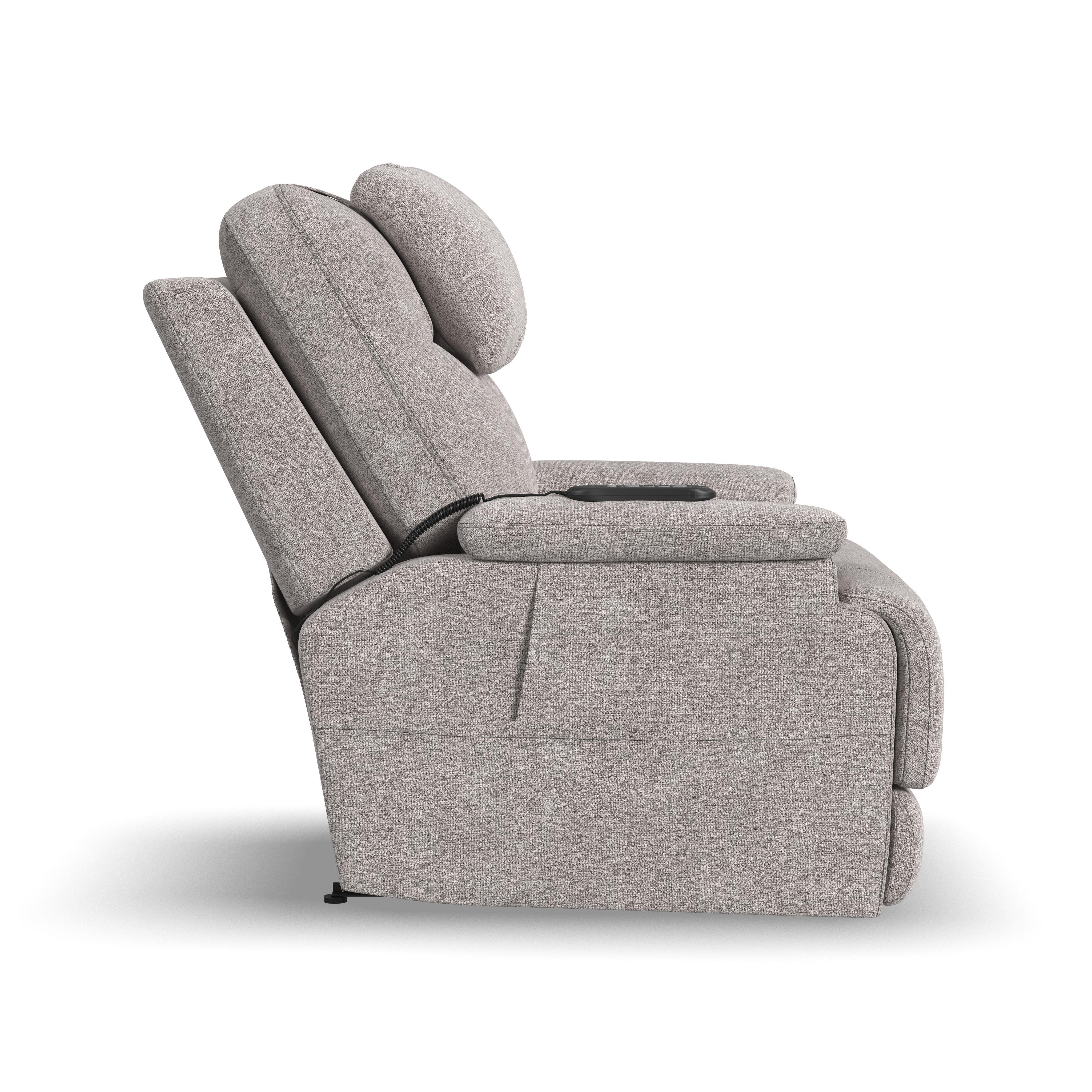 Zecliner Model 2 Petite - Power Sleep Chair - Dove, light gray, view 4