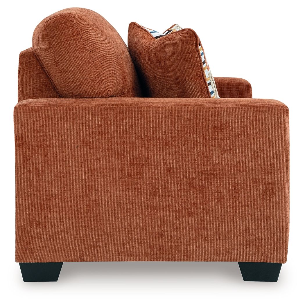 Ashley Furniture Aviemore - Loveseat - Spice - Image 4