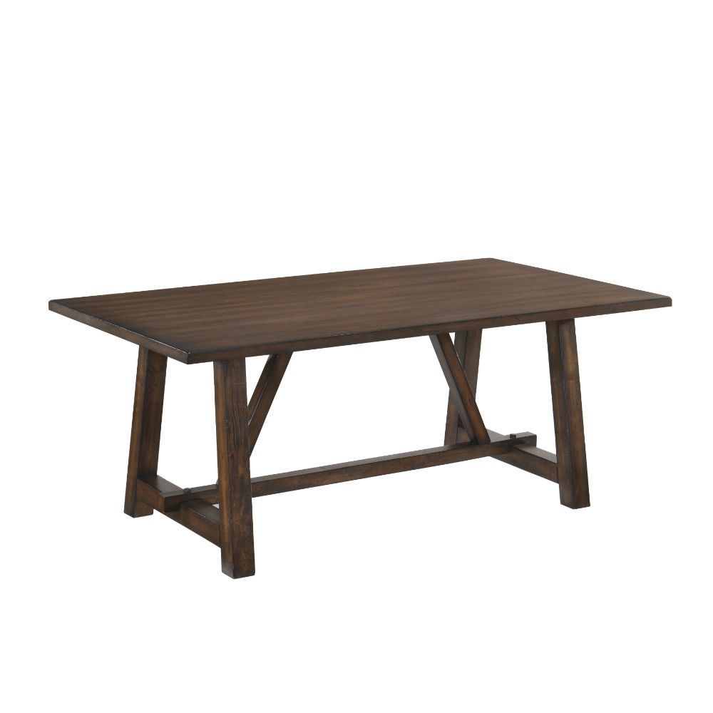 Kaelyn - Dining Table - Dark Oak, dark brown