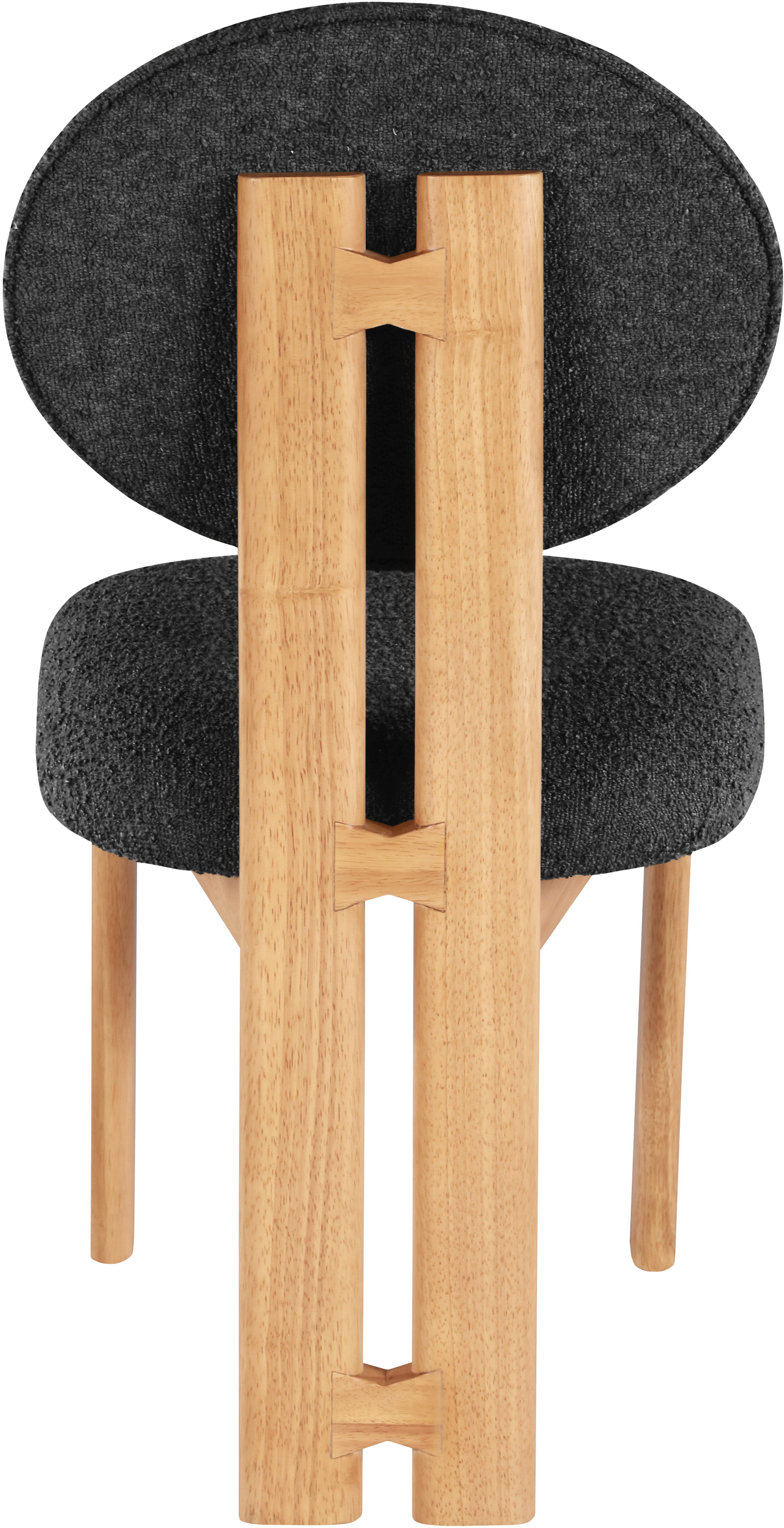 Napa - Dining Chair With Natural Legs (Set of 2) - Black
