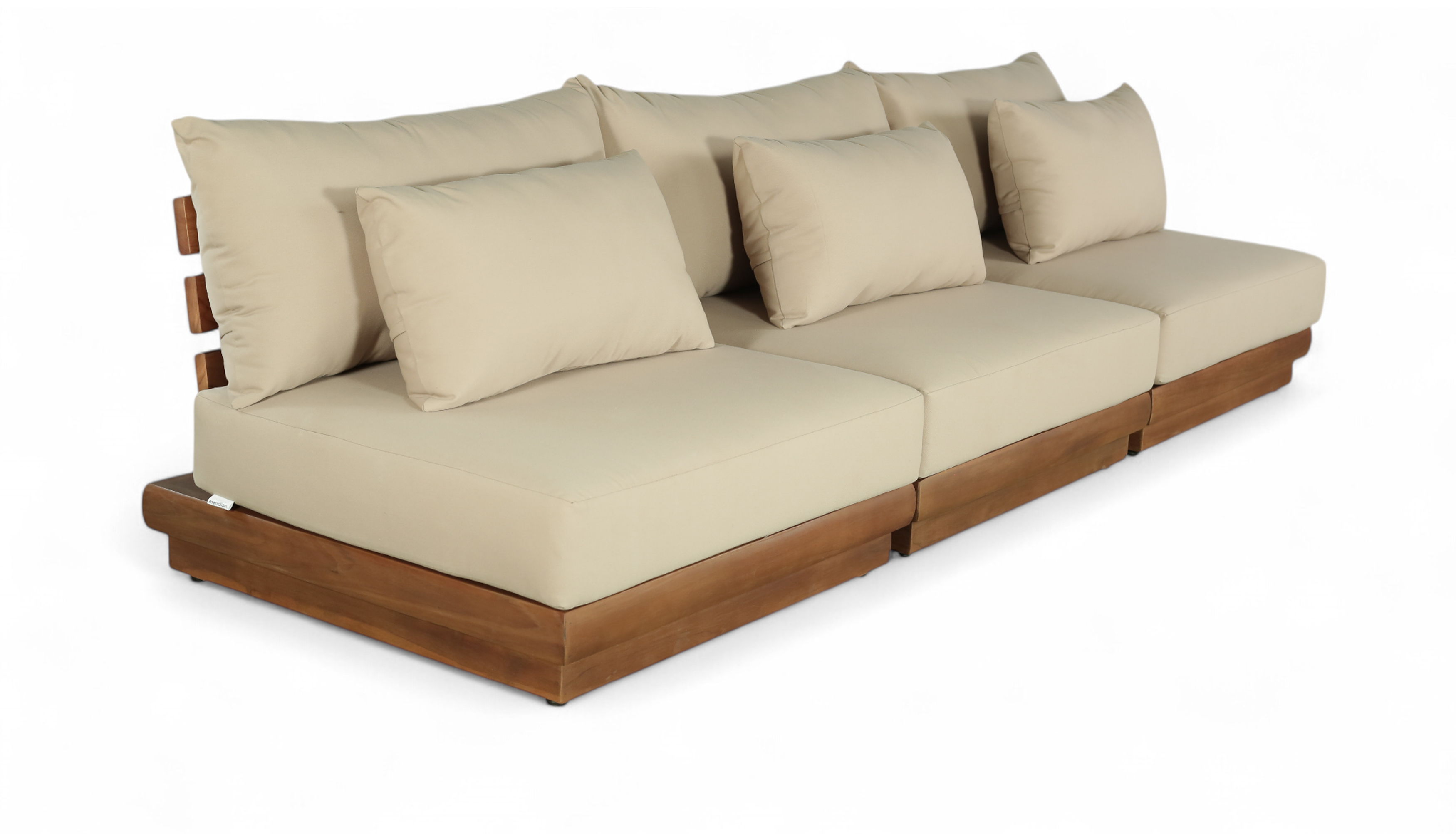 3 Pc · Water Resistant Fabric 111" Outdoor Patio Modular Sofa