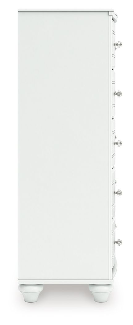 Ashley Furniture Kozlani - Five Drawer Chest - White - Image 6
