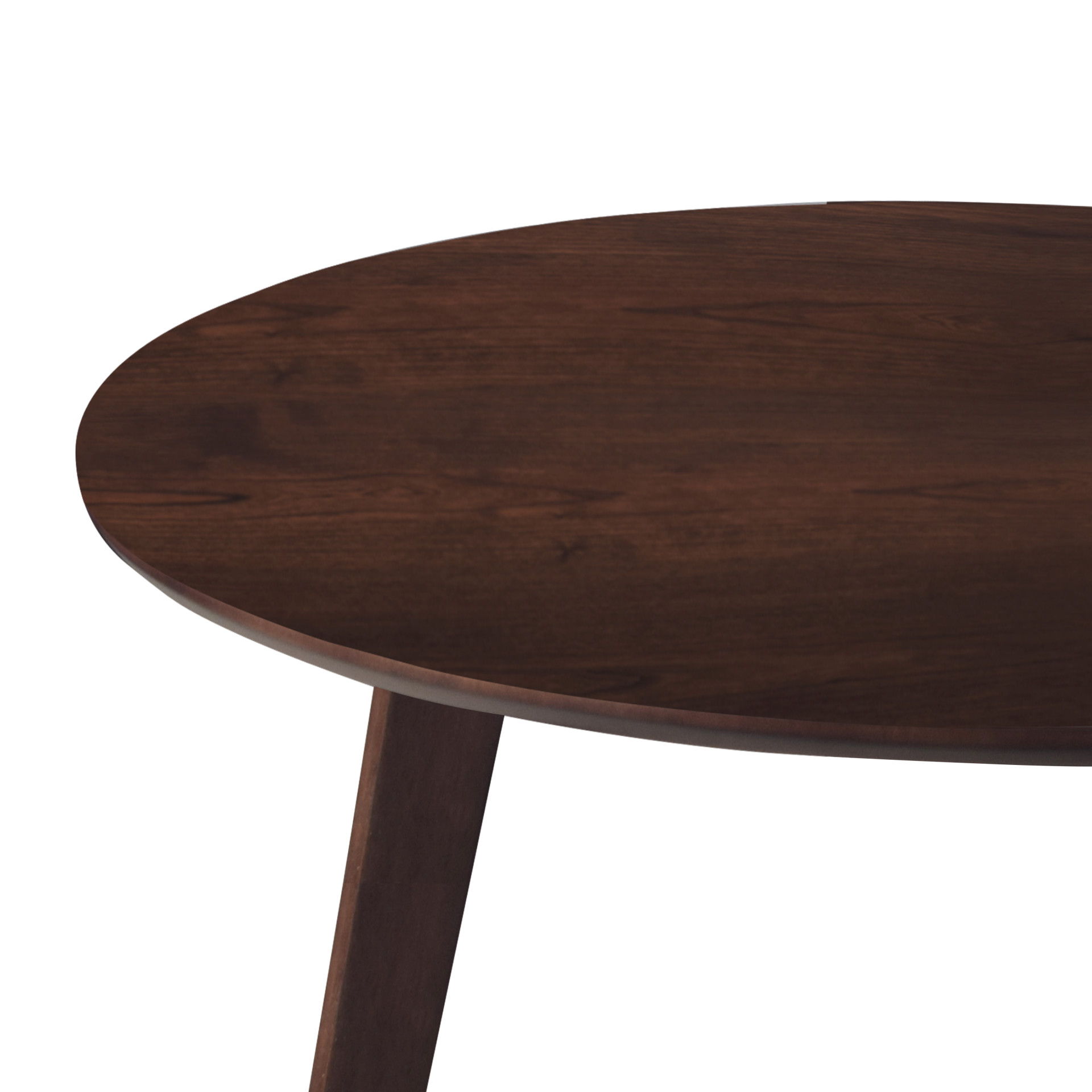 Tioga - 47" Round Table - Brown Cherry, dark brown, view 4