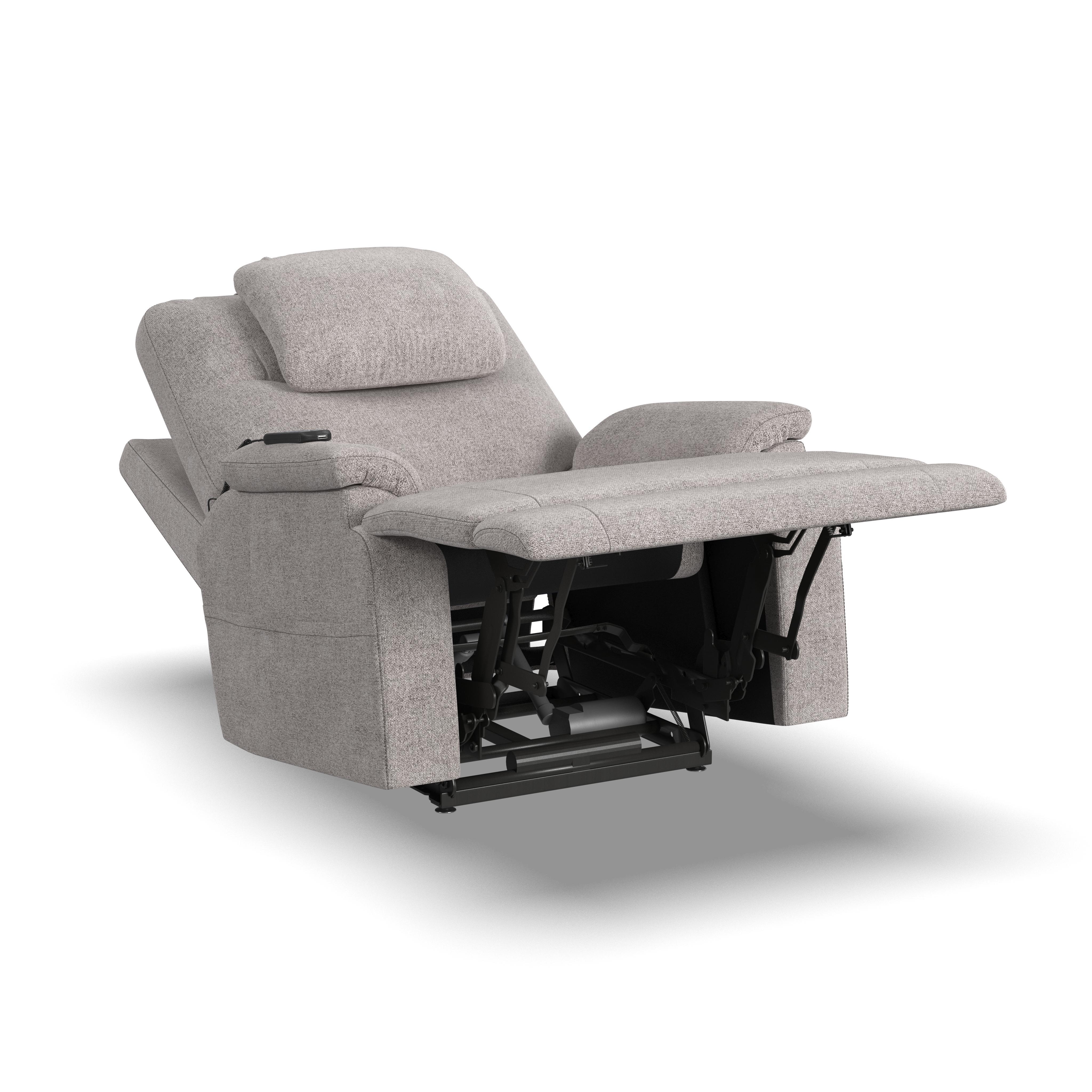 Zecliner Model 2 Petite - Power Sleep Chair - Dove, light gray, view 2