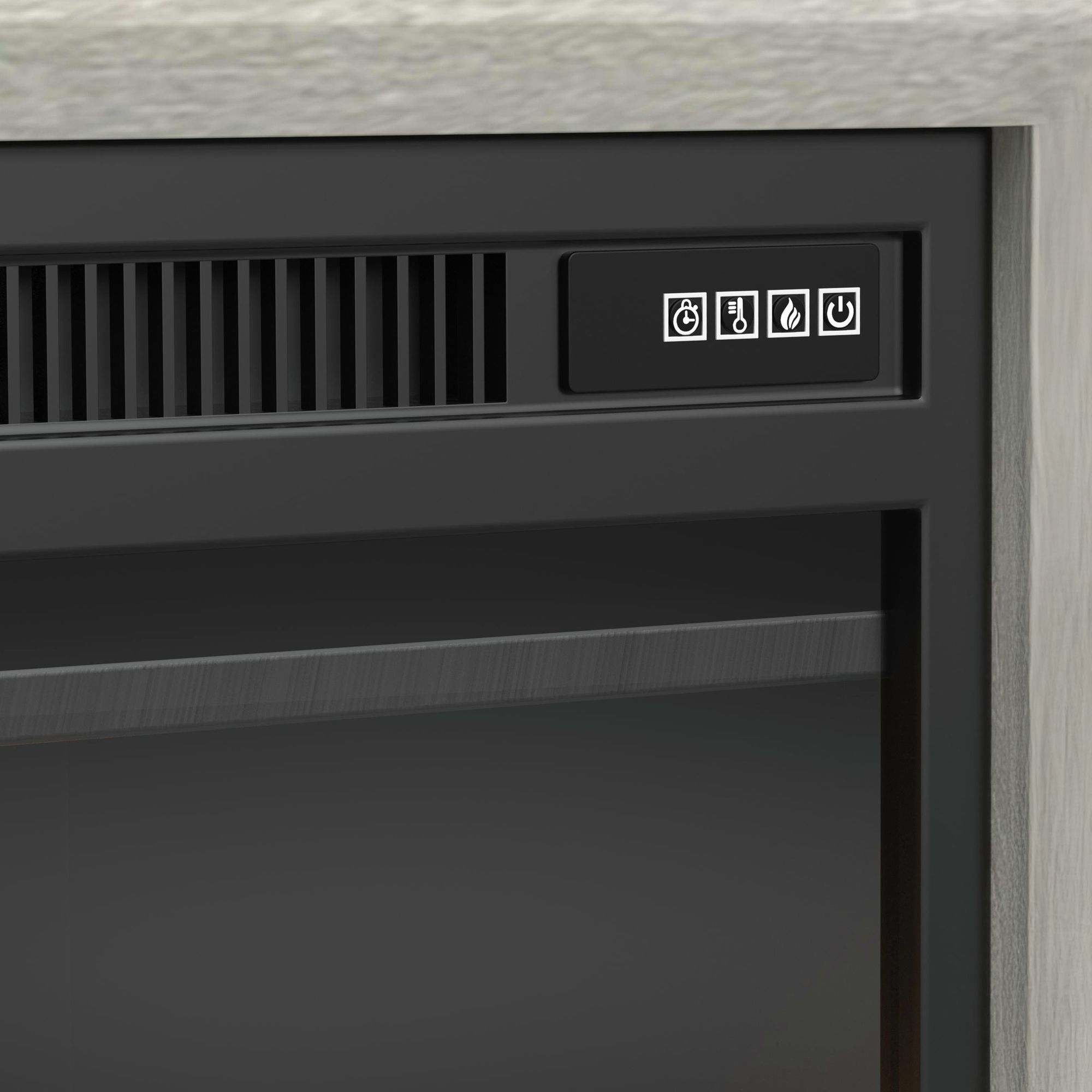 Westland - 82" TV Console Without Fireplace Insert - Almond