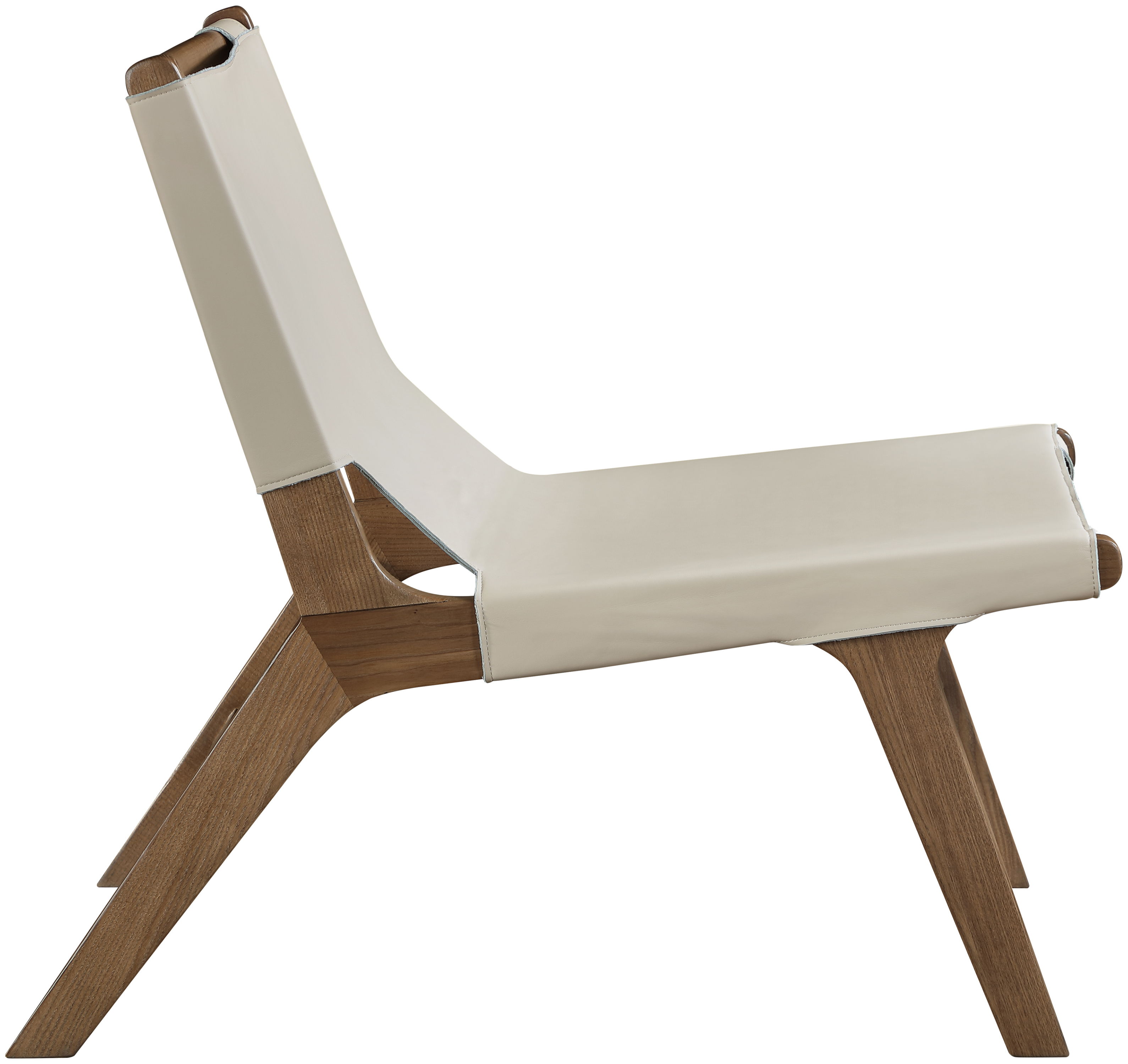 Rawlins - Vegan Leather Upholstered Accent Chair - Beige