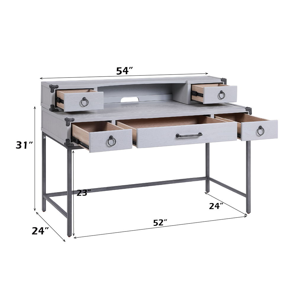 Orchest - Writing Desk - Gray, light gray, view 6