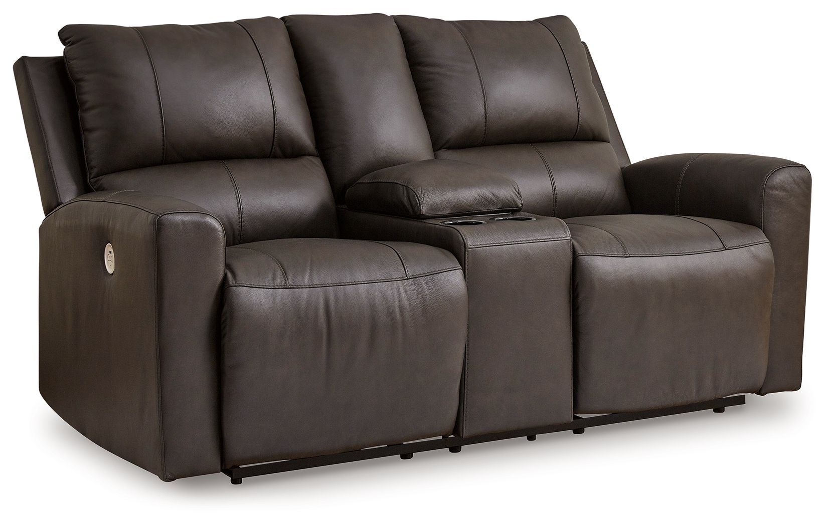 Ashley Furniture Boxmere - 2 Pc. - Power Reclining Sofa, Power Reclining Loveseat With Console - Storm - Image 7