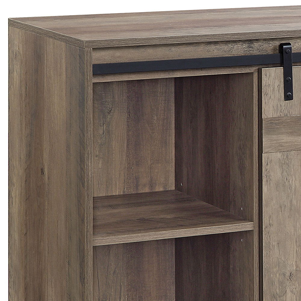 Bellarosa - TV Stand (Same As 91608) - Gray Washed, dark brown, view 4