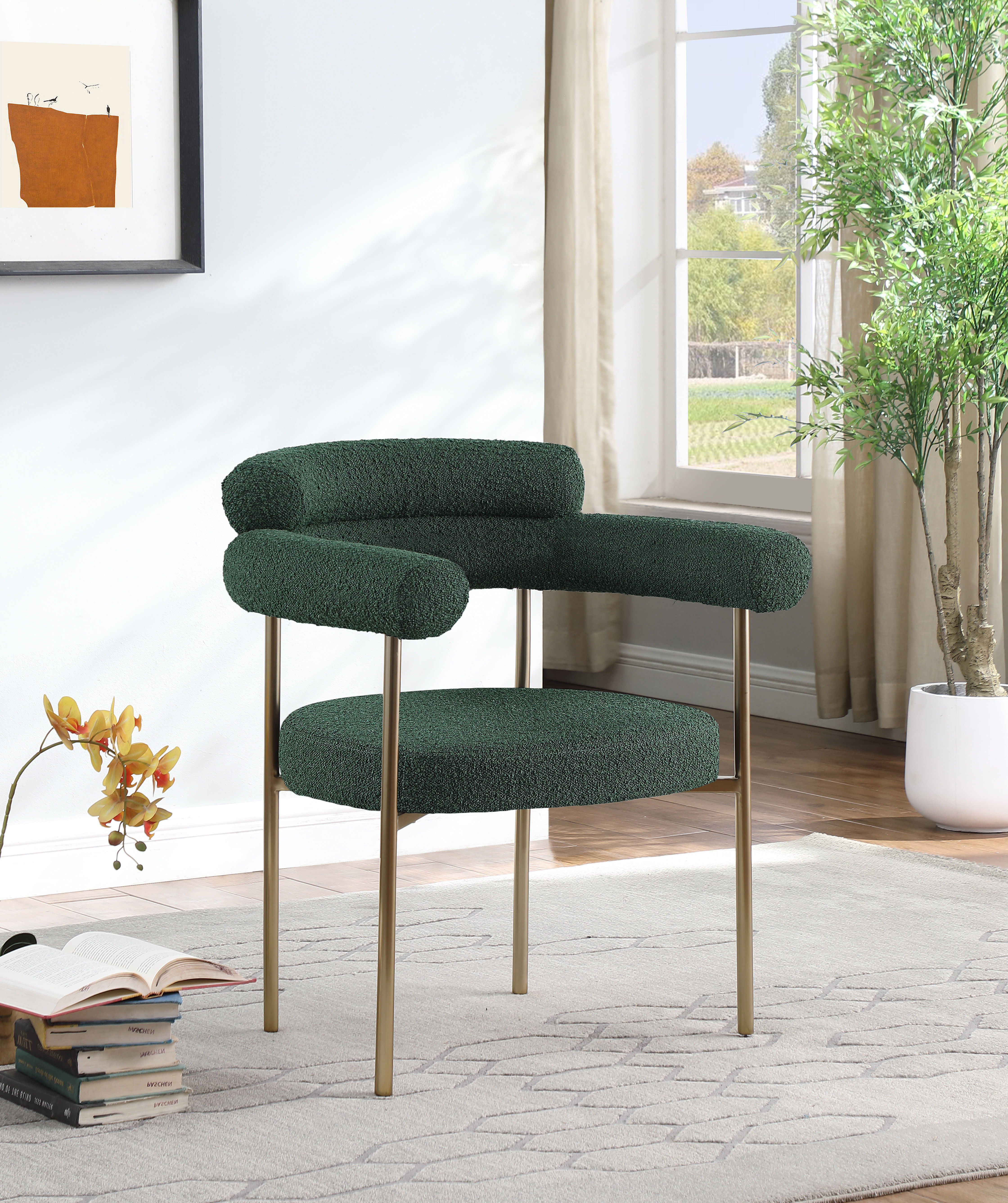 Blake - Fabric Dining Chair (Set of 2) - Green
