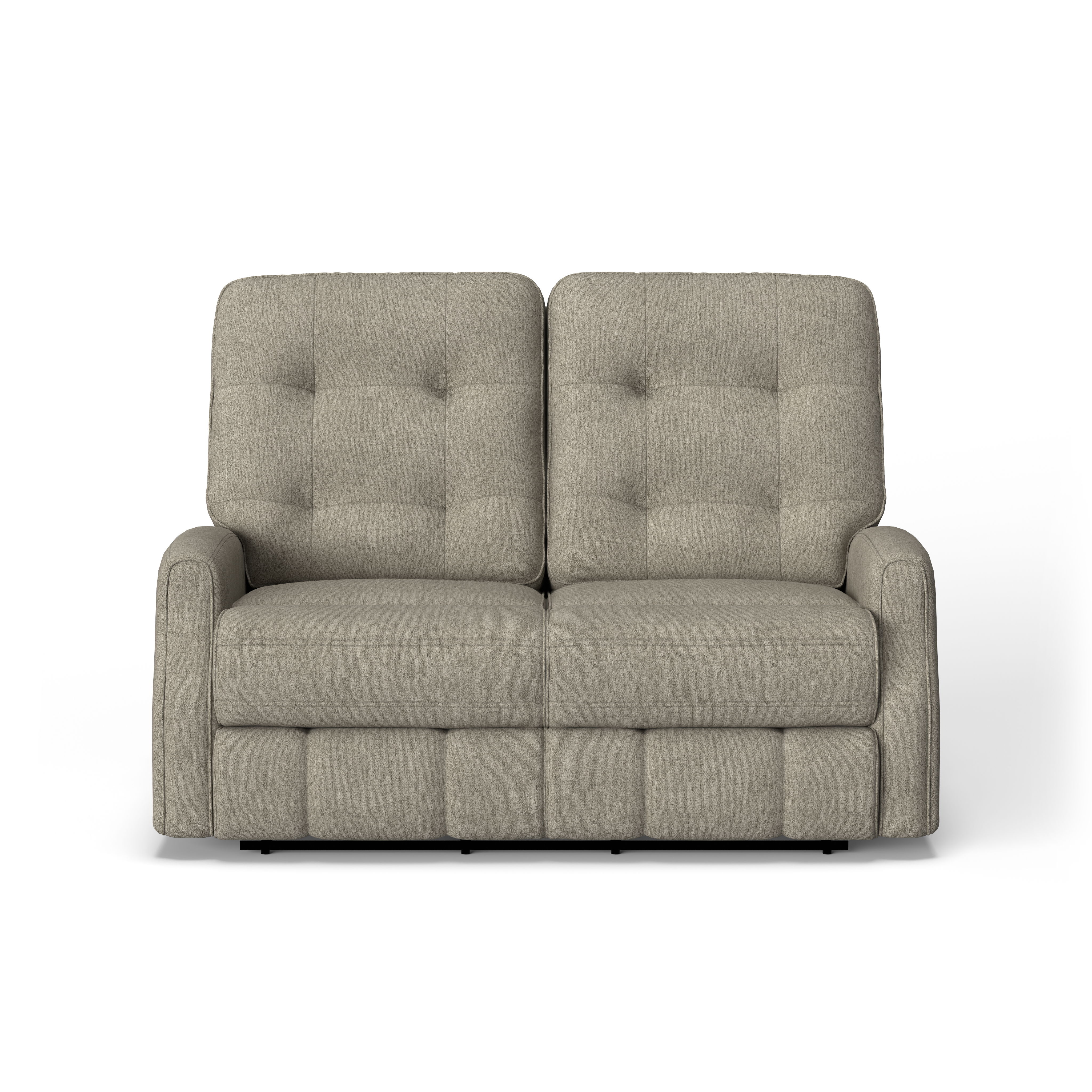 Devon - Transitional Fabric Reclining Loveseat, gray, view 4