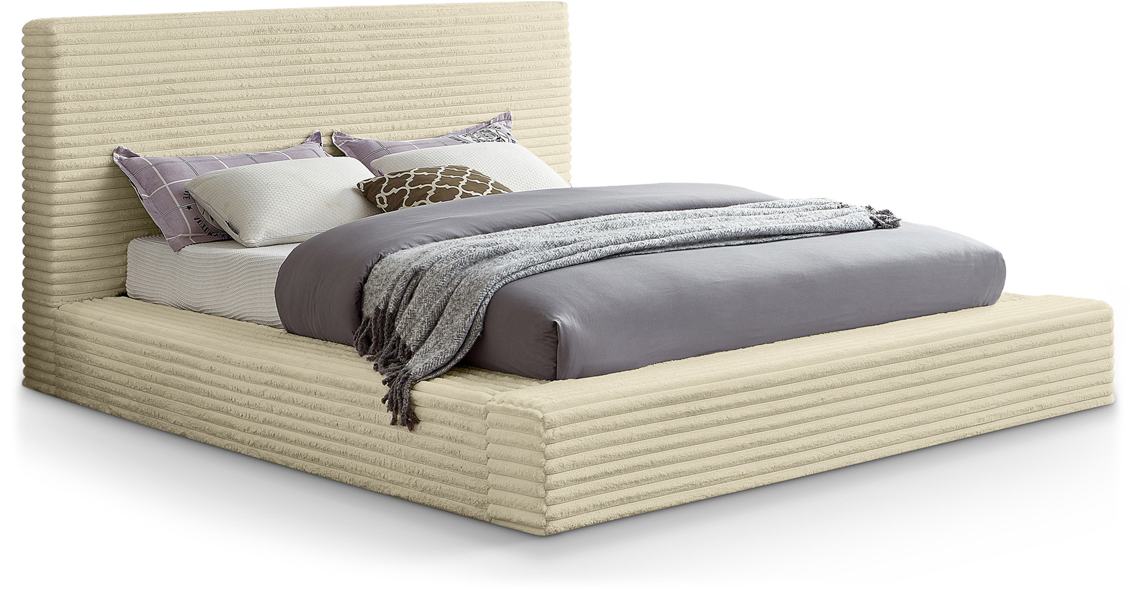 Dexter - Queen Bed - Cream