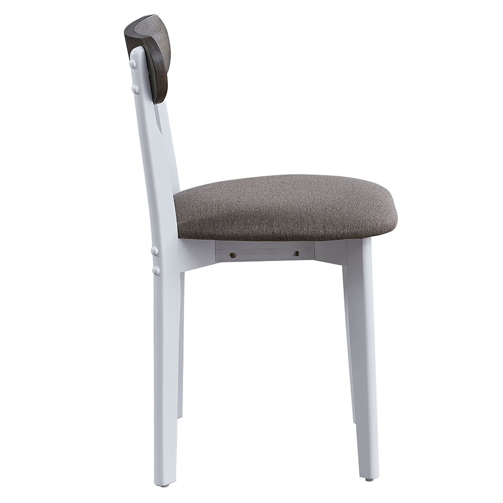 Fidelity - 5 Piece Dining Set - White & Gray, white, view 6