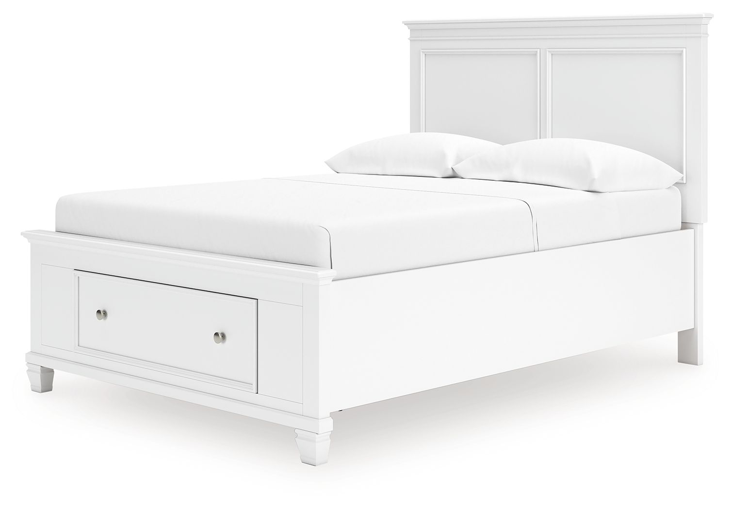 Ashley Furniture Fortman - Full Panel Storage Bed - White - Image 6