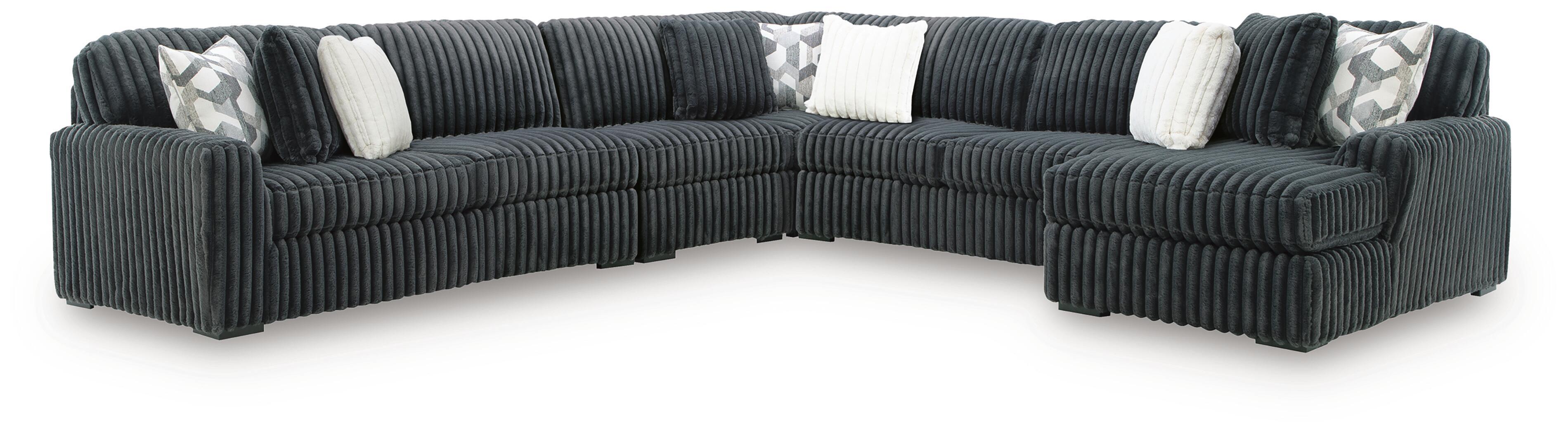 5 Pc · Sectional With RAF Corner Chaise And LAF Sofa