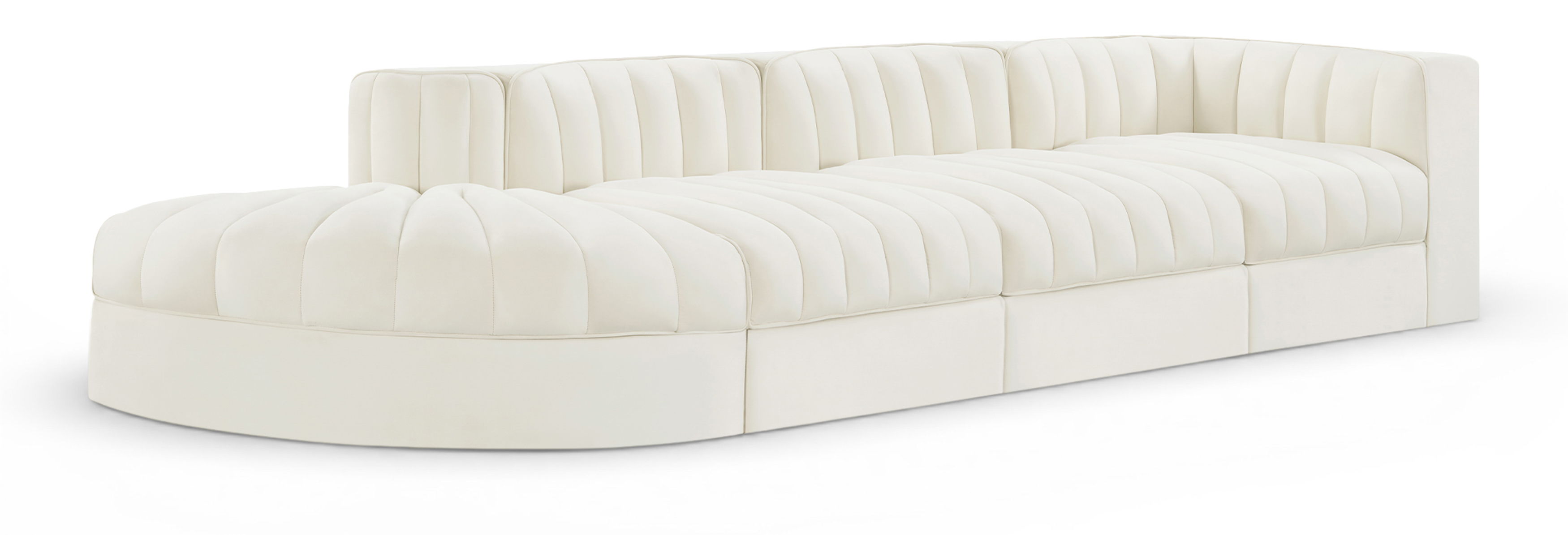 4 Pc · Modular Sectional With Reverse Corner Chair