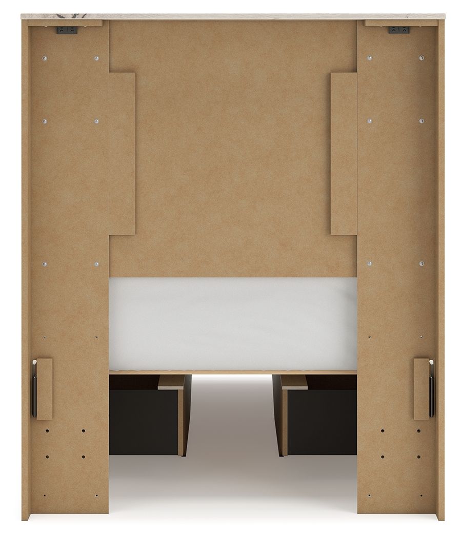 Ashley Furniture Lawroy - 8 Pc. - Dresser, Mirror, Chest, Twin Panel Bed With 2 Under Bed Storage Units - Light Natural - Image 13