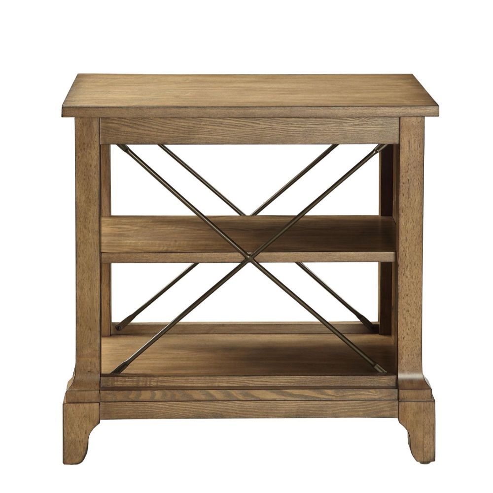 Hiroko - End Table - Oak, light brown, view 2