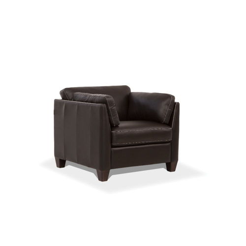Matias - Chair - Chocolate Leather, dark brown