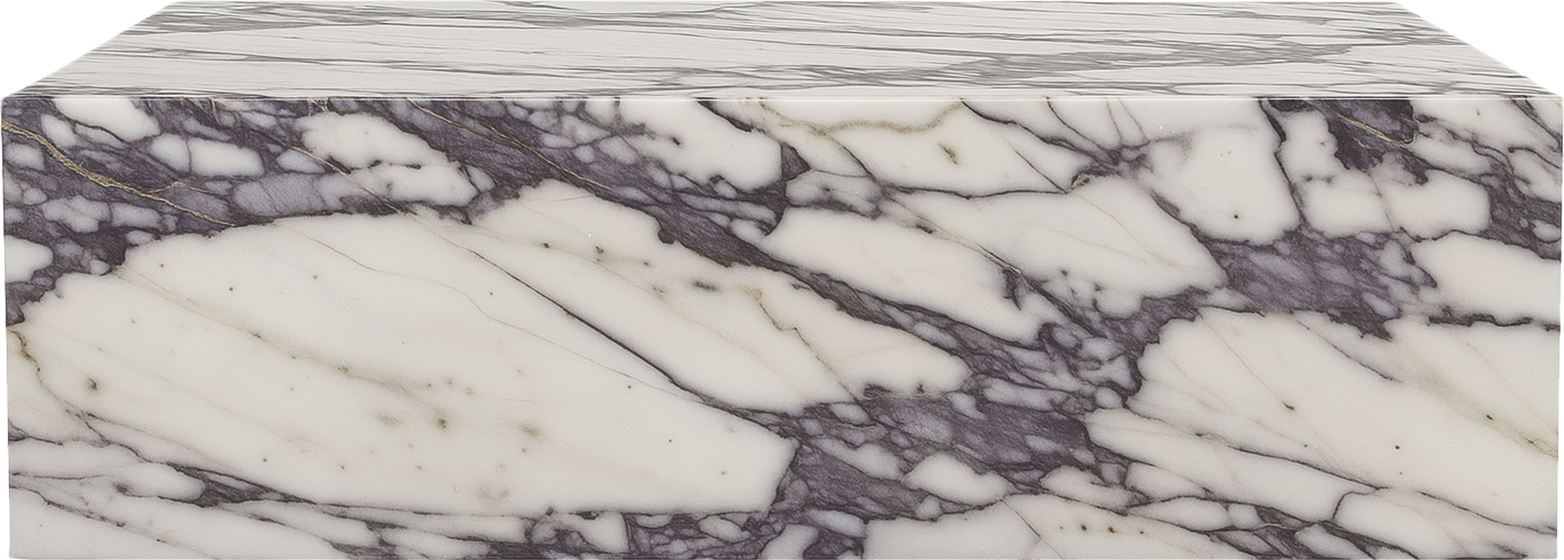 Bolzano - Marble Coffee Table - White / Gray
